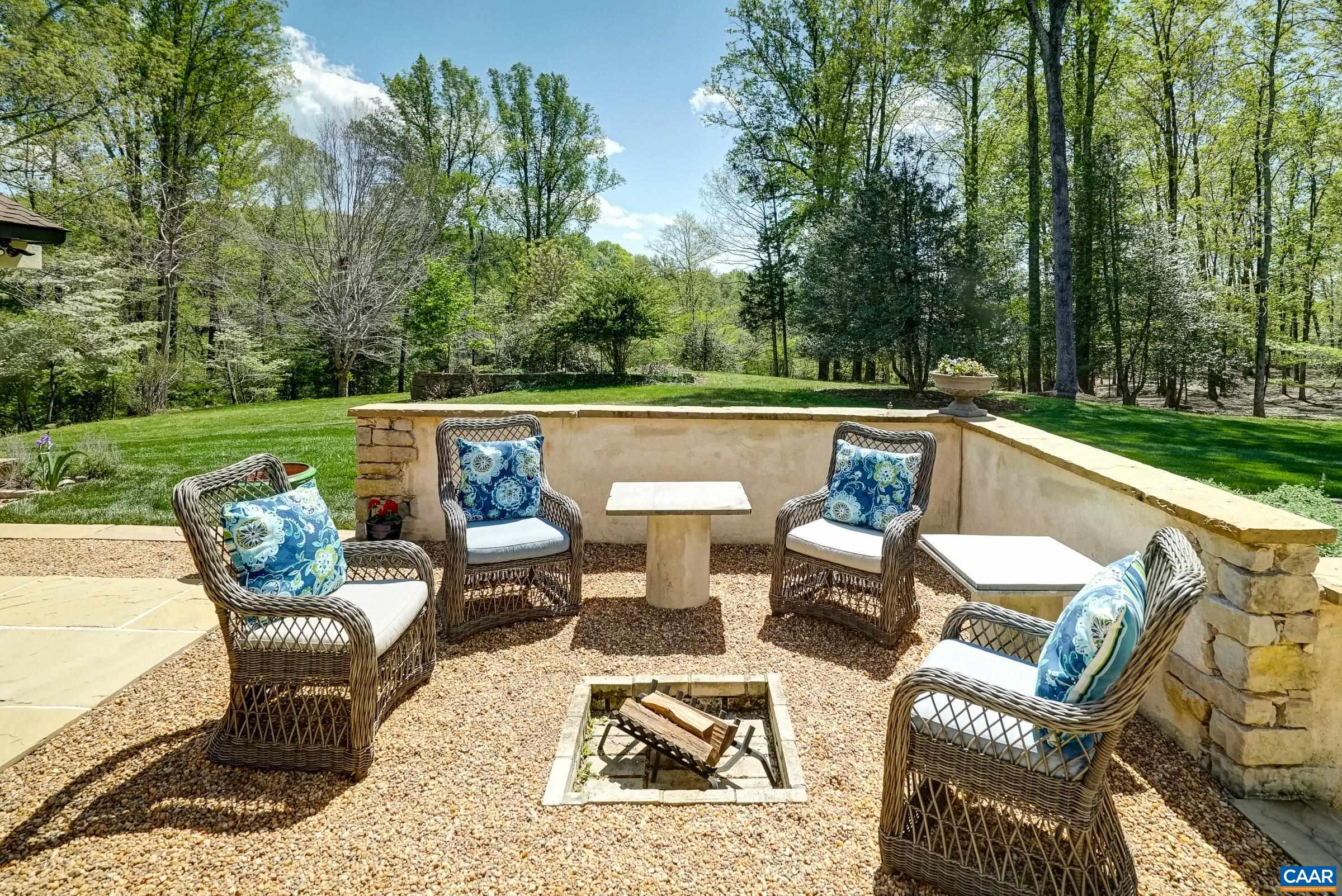 Gather around the firepit.