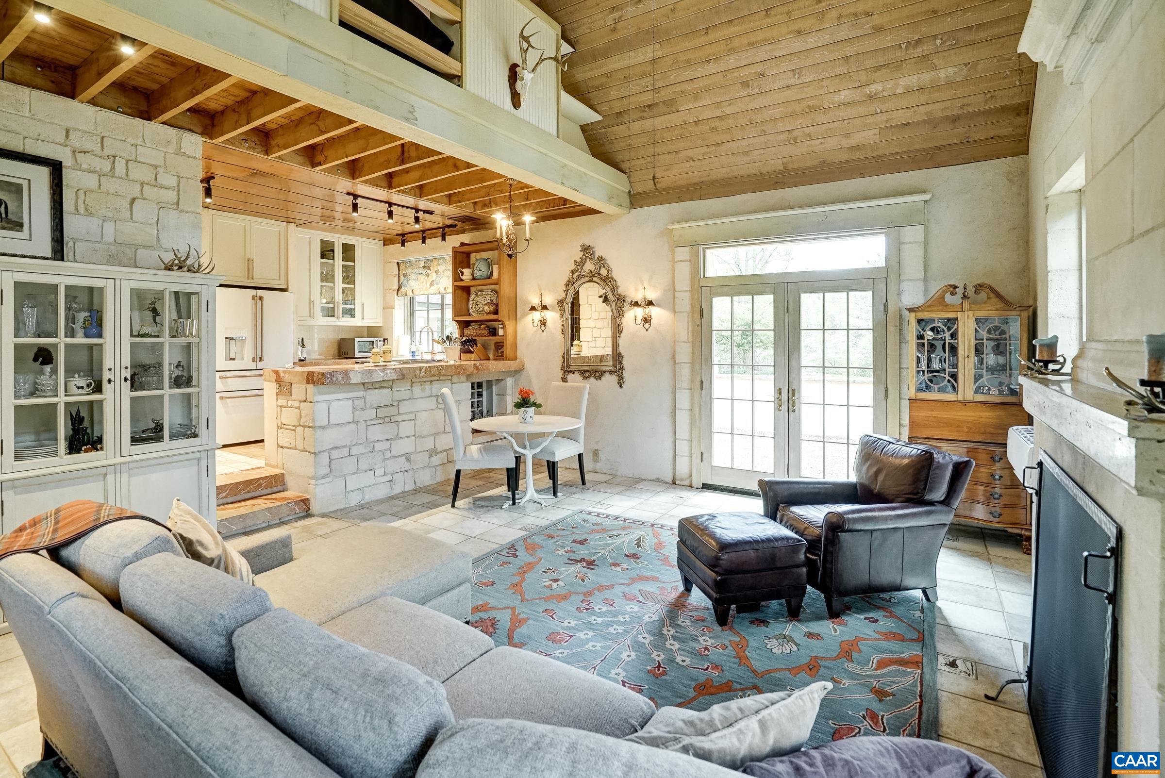 Radiant heating and custom built-ins throughout the home.