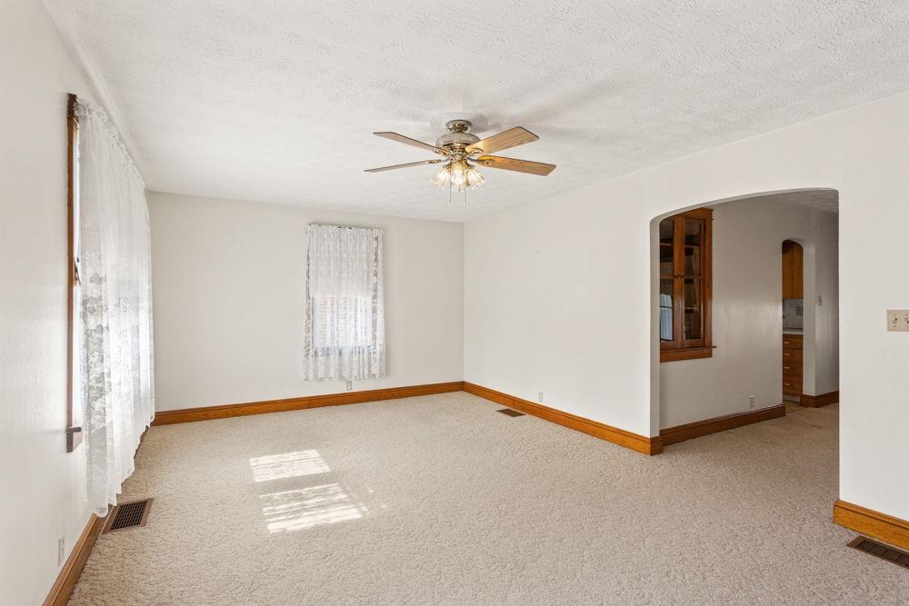 looking into the dining room