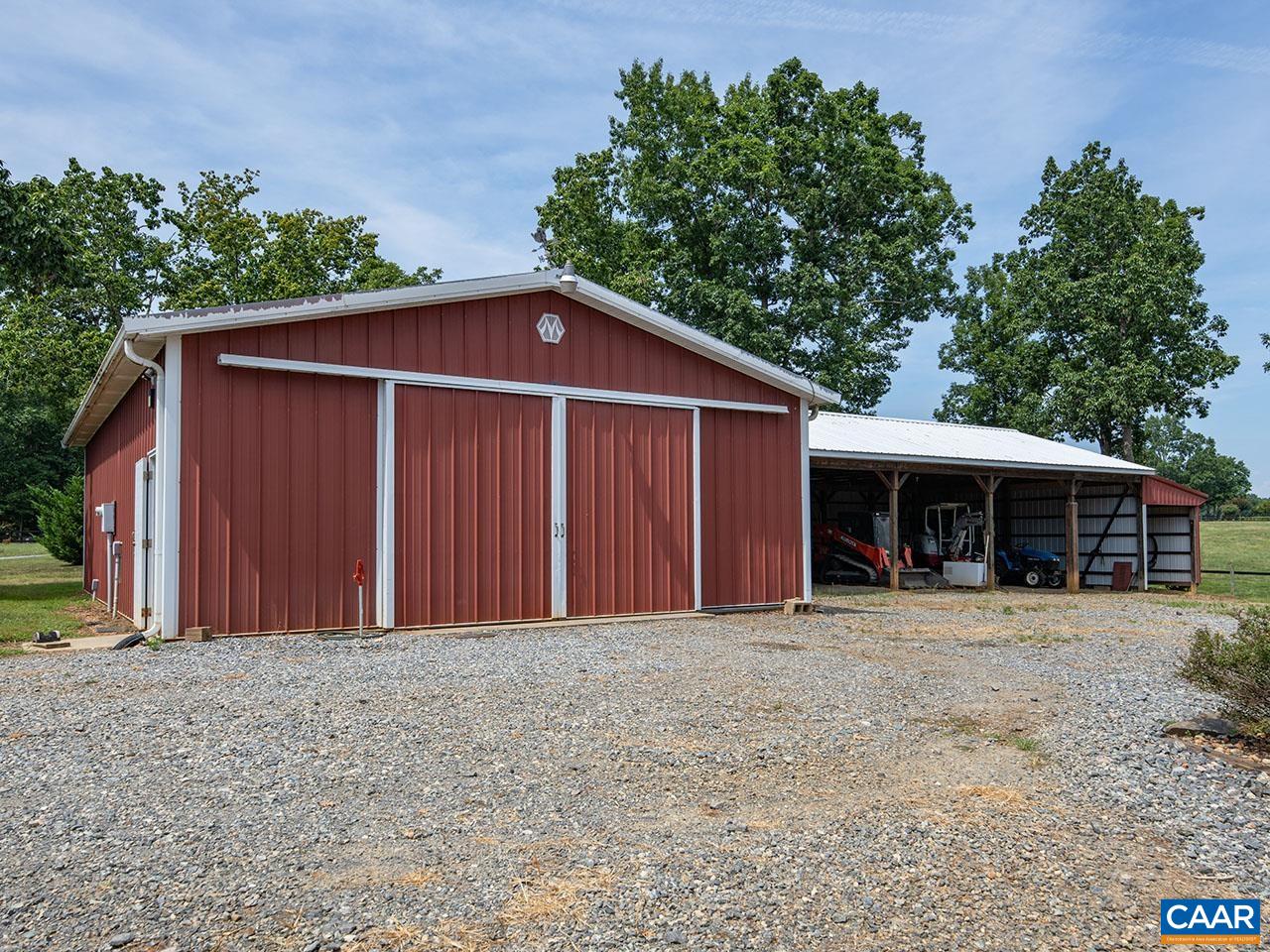 and four-bay equipment shed