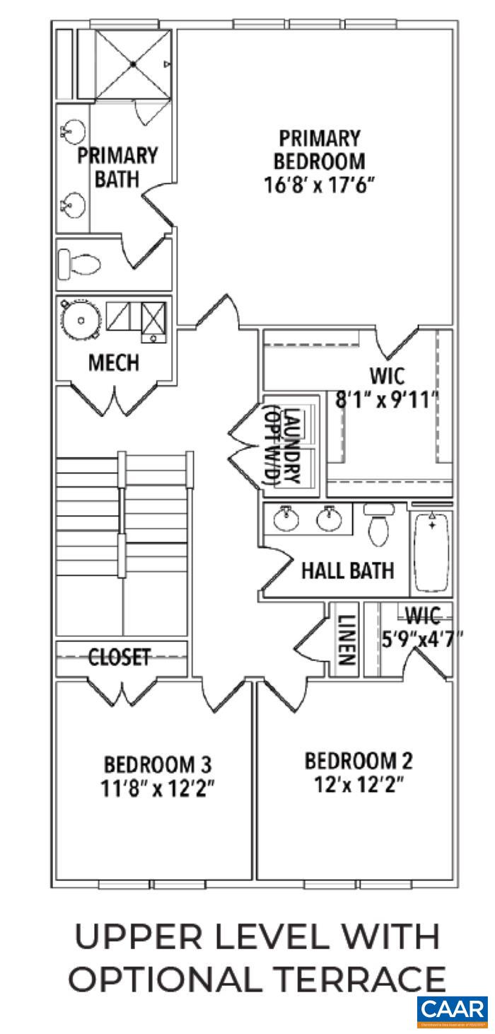 4A RYAN WAY, CHARLOTTESVILLE, Virginia 22911, 3 Bedrooms Bedrooms, ,2 BathroomsBathrooms,Residential,The Maple Condo - Elevation H - Interior Unit,4A RYAN WAY,676295 MLS # 676295