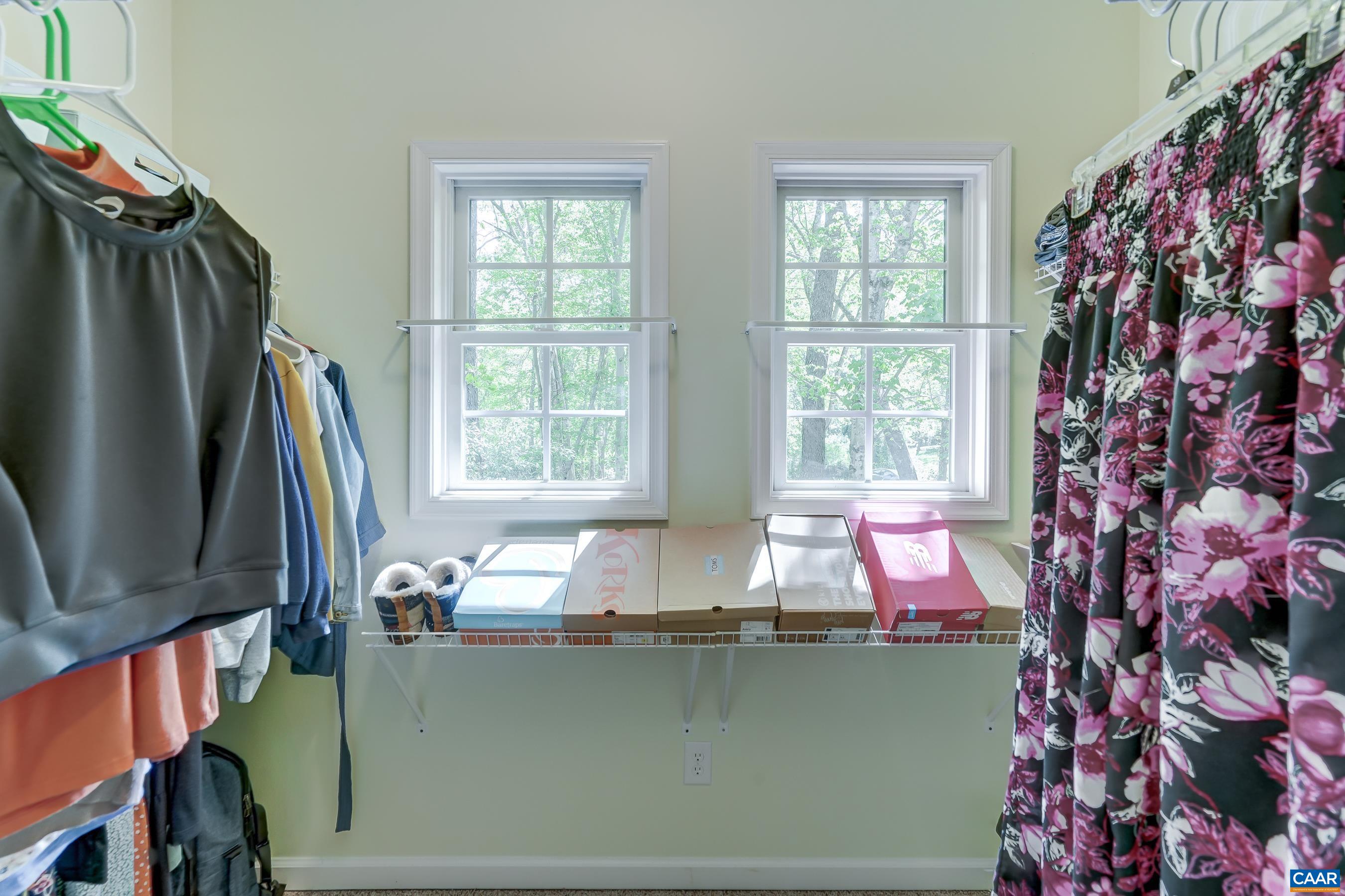 Walk-in closet.