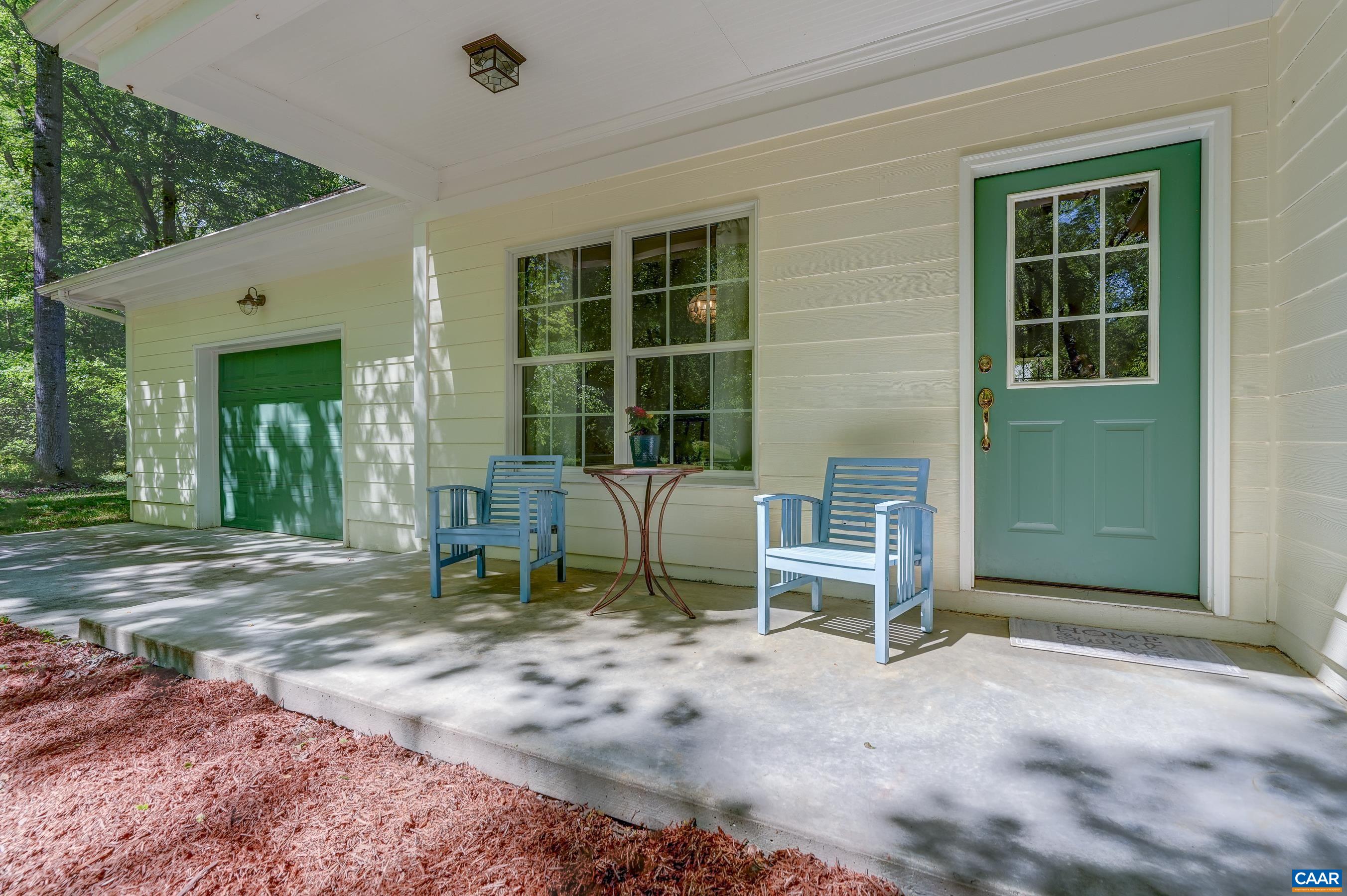 Cozy front porch for a morning cup of coffee.