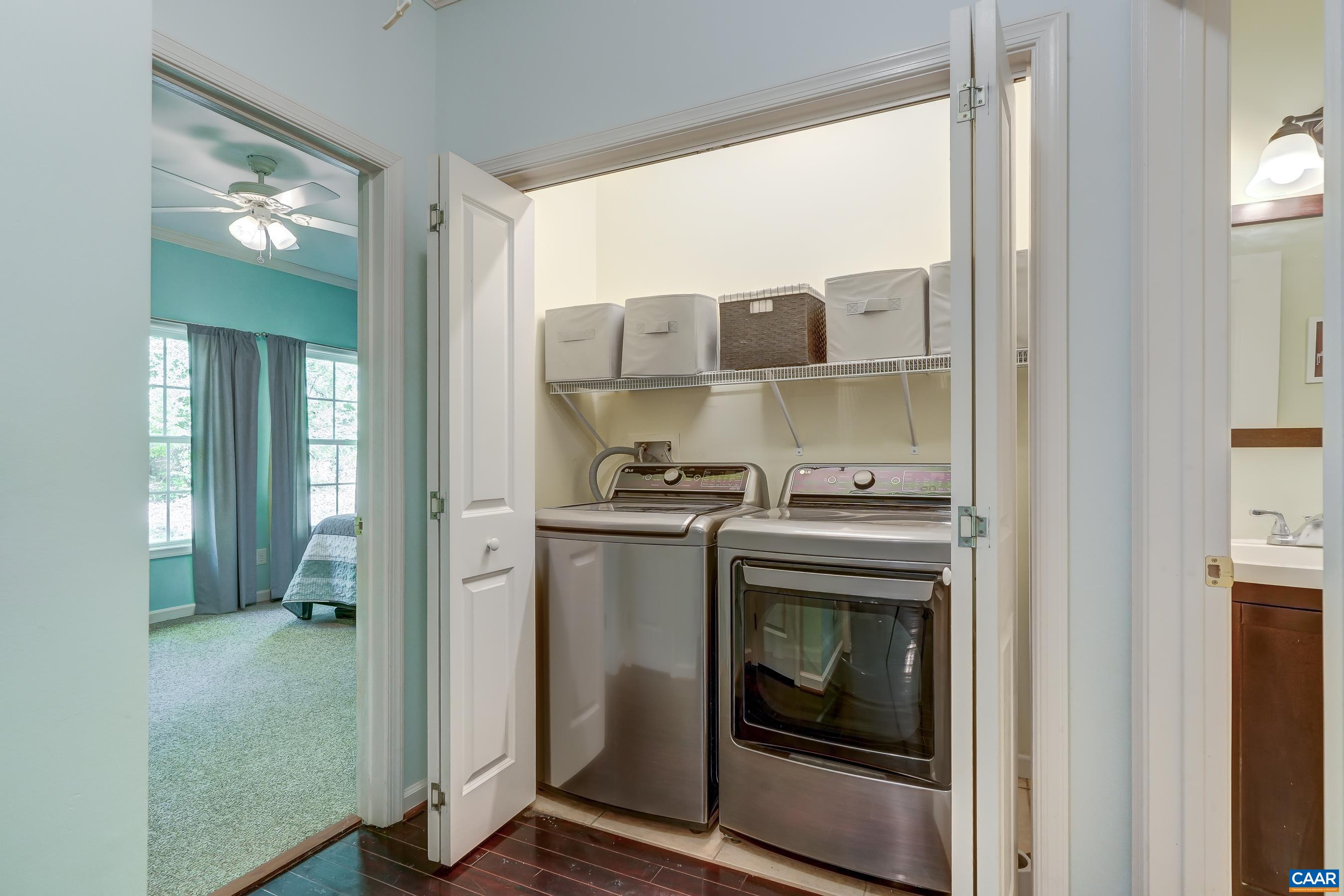 Laundry room with updated washer and dryer (2024)