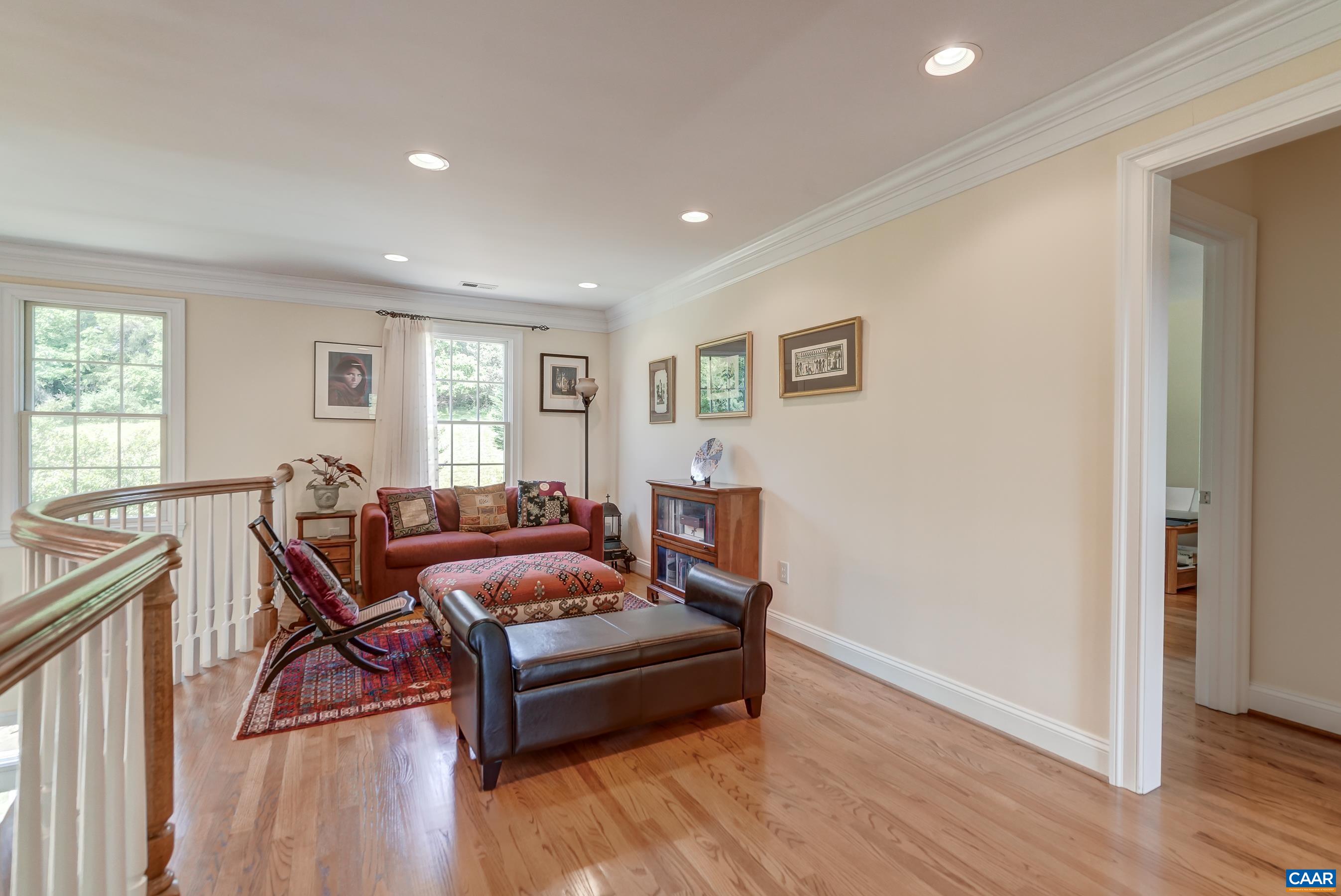 Hardwood floors continue throughout the second floor.