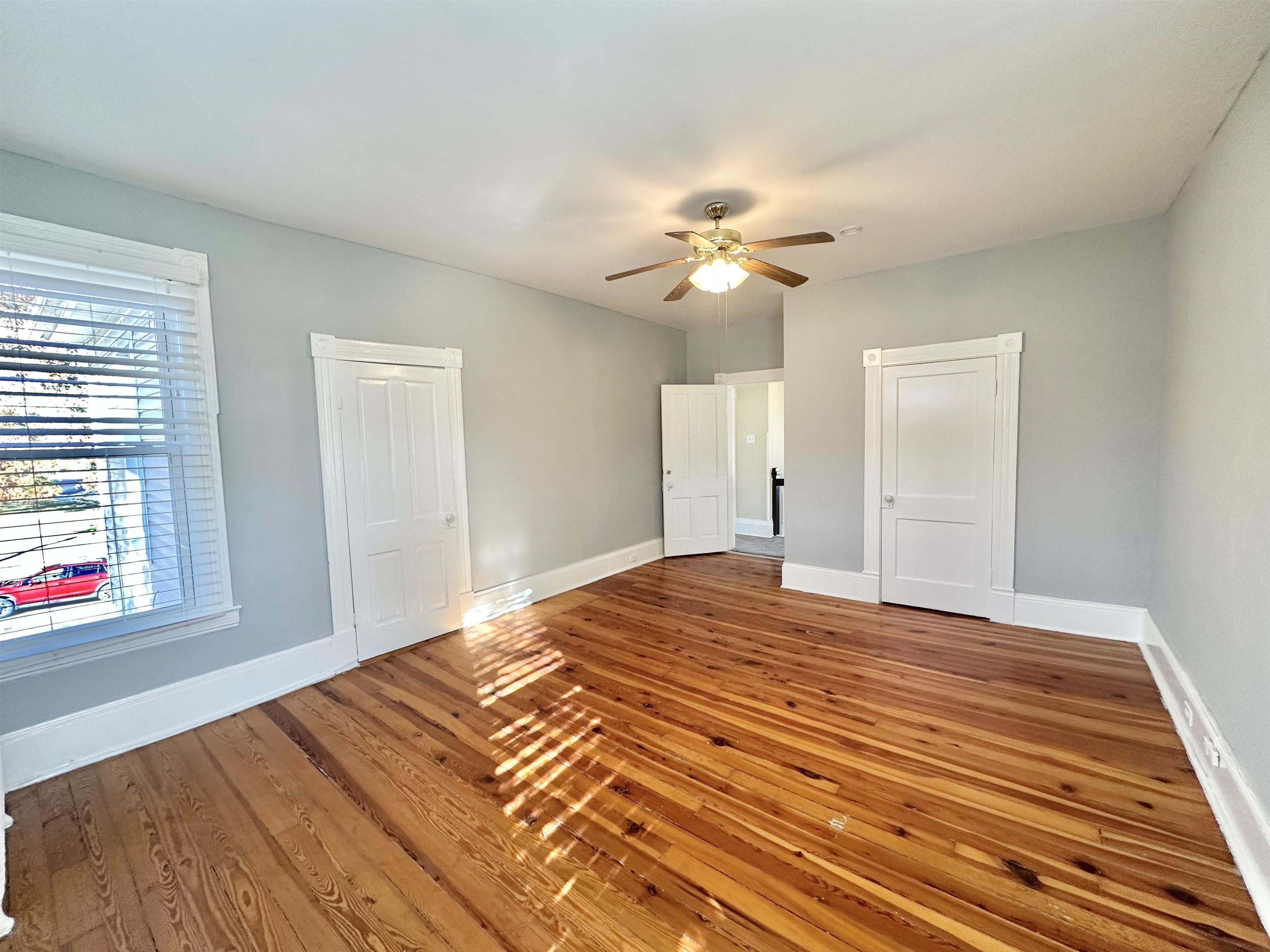 with 2 closets
