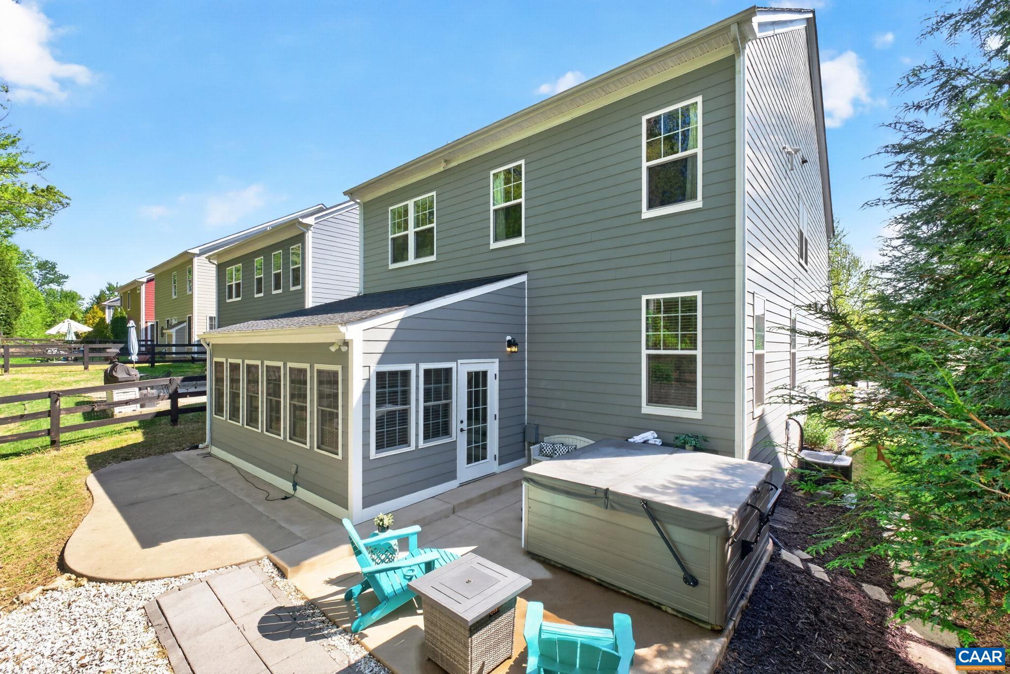 Family room addition opens out onto the expanded patio