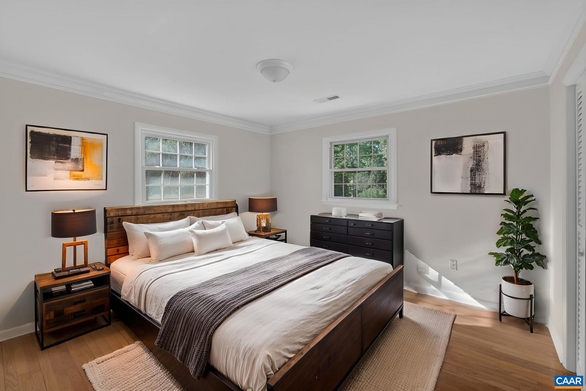 virtually staged to help visualize furniture placement