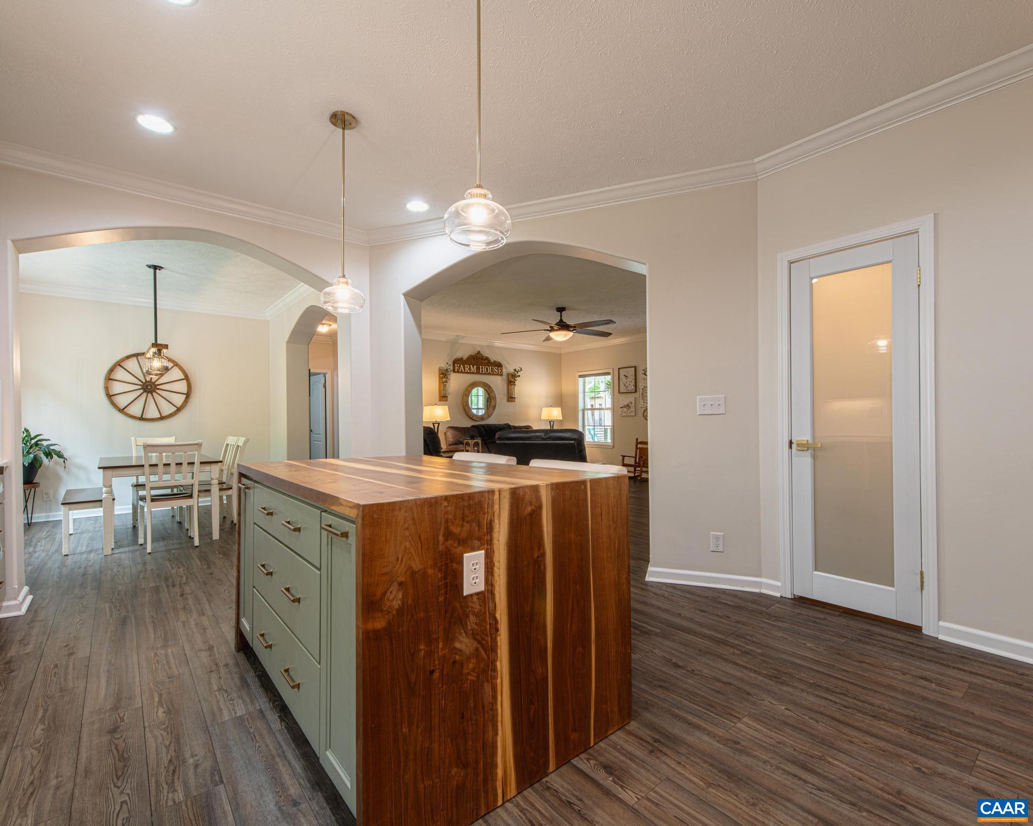Walk-IN PANTRY with Custom Shelves!