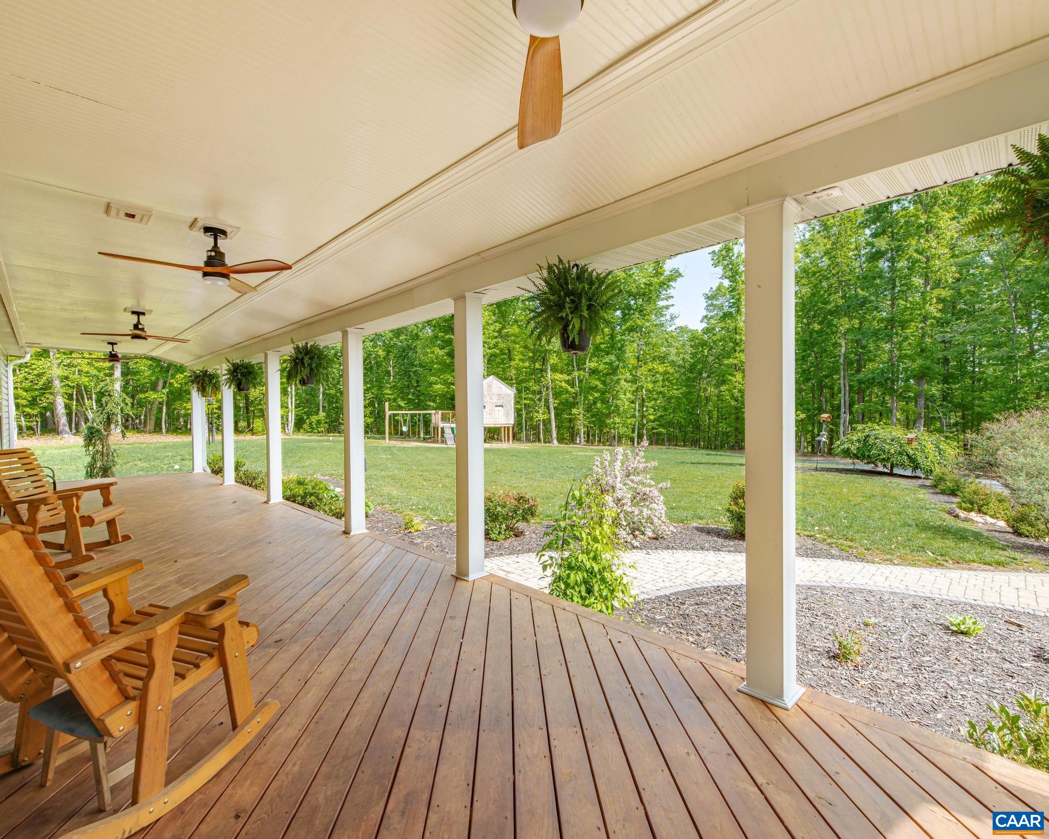 Full-Length Front Porch - Ceiling FANS, Electrical Outlets & Light Switches