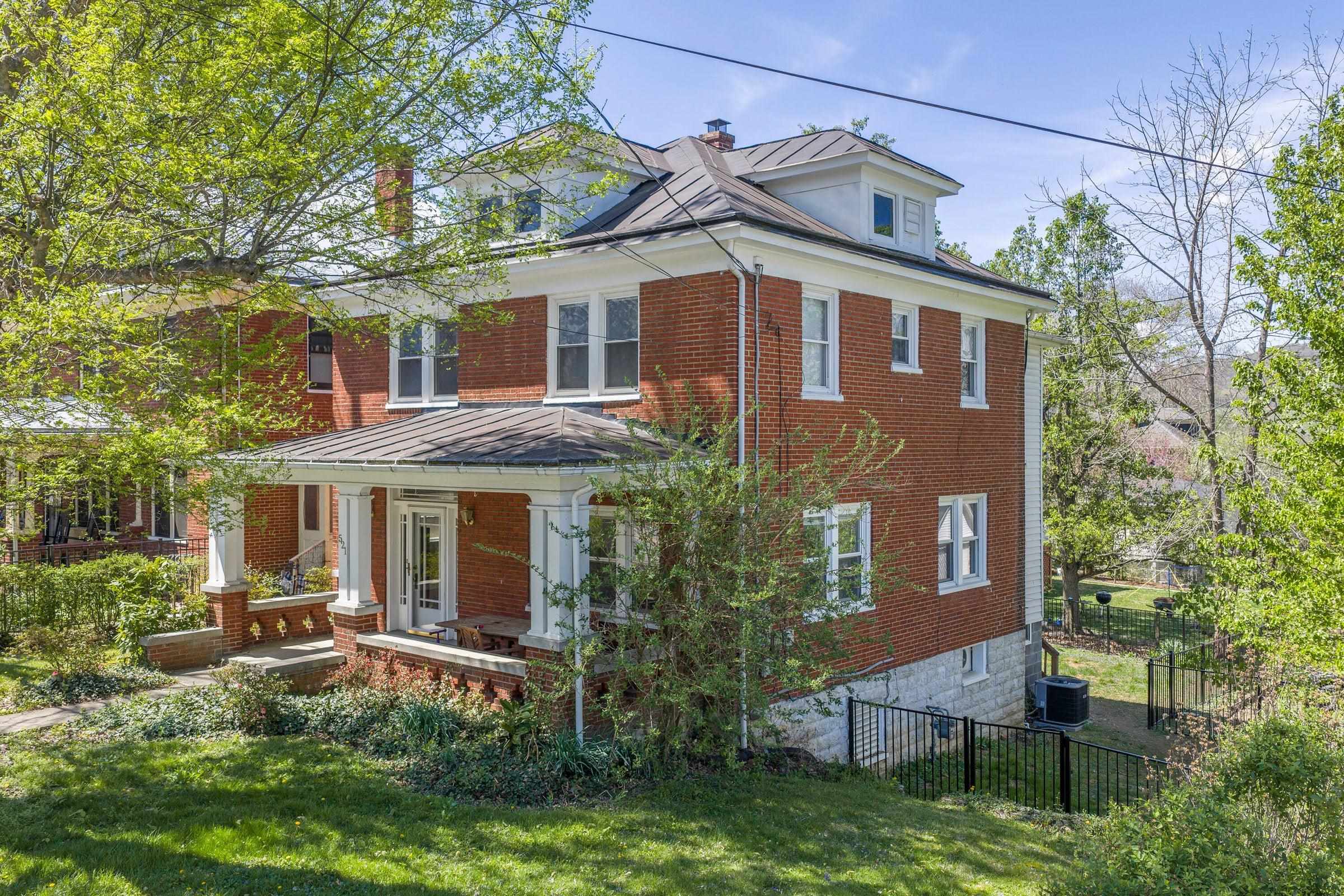 Walk to historic, downtown Lexington from your 2-story Craftsman Foursquare home (1927) on Main St.