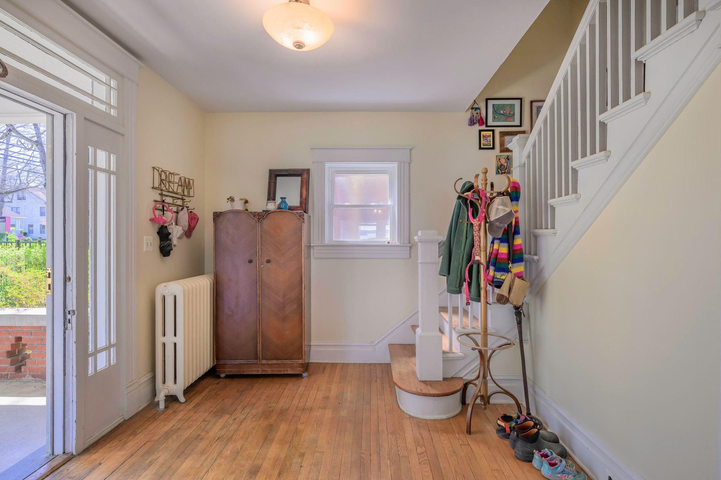 Beautiful, well-maintained heart pine wood floors throughout the home.