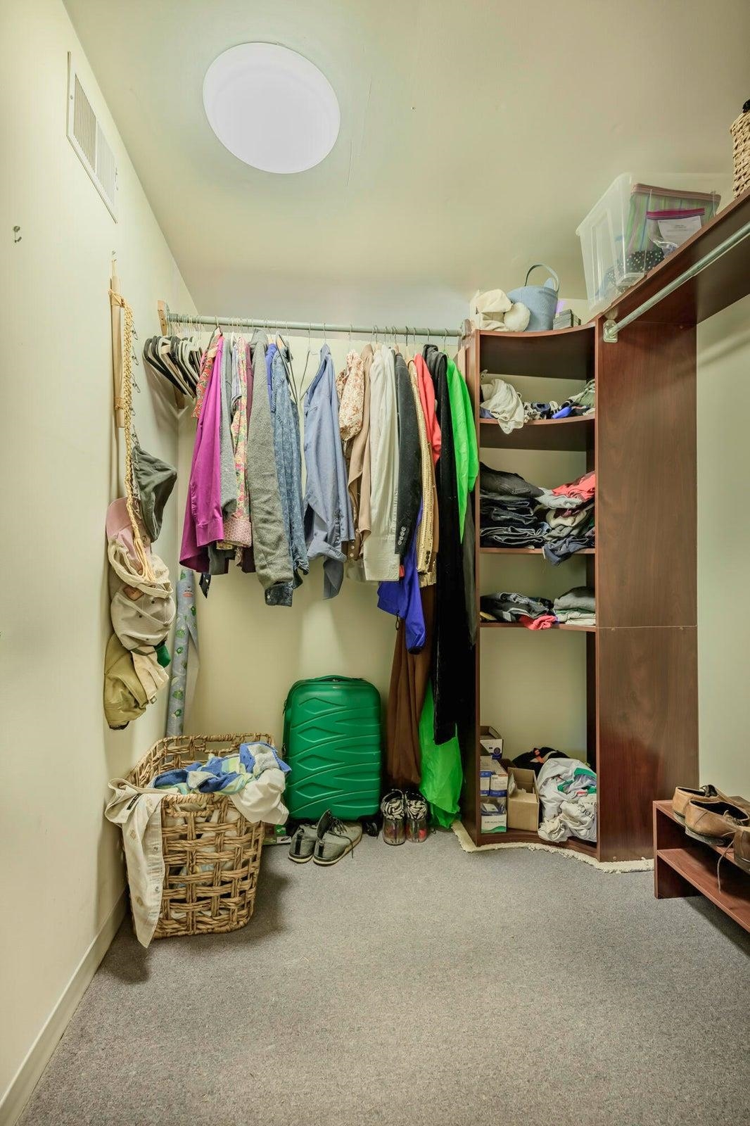 Primary suite walk-in closet