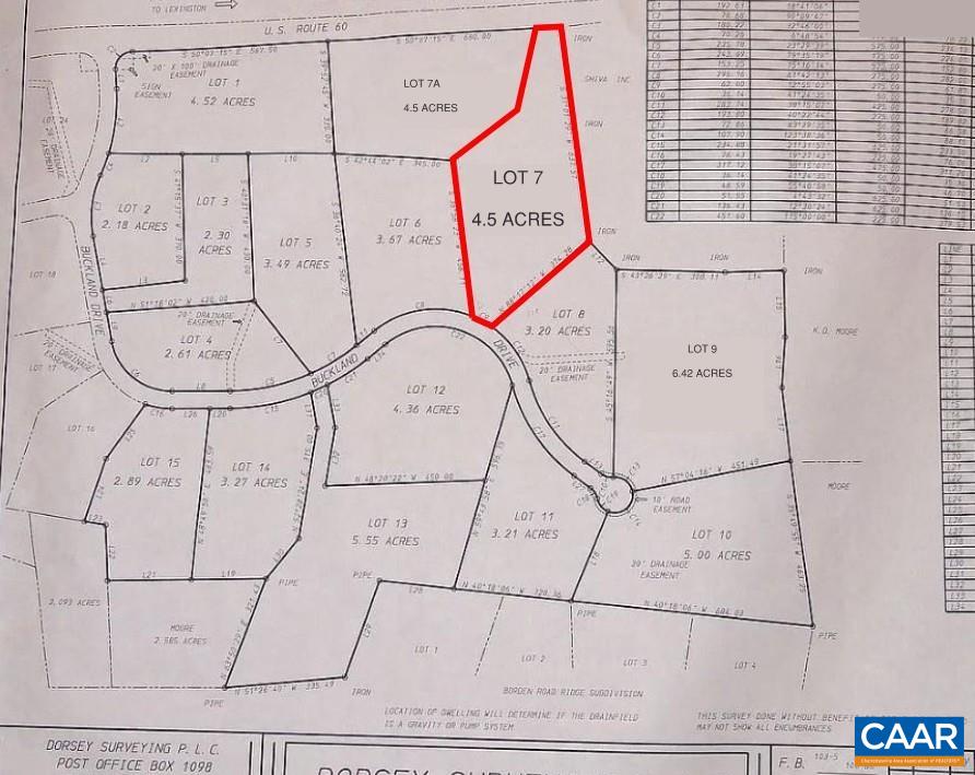 Lot 7 BUCKLAND DR, LEXINGTON, Virginia 24450, ,Land,Lot 7 BUCKLAND DR,676707 MLS # 676707