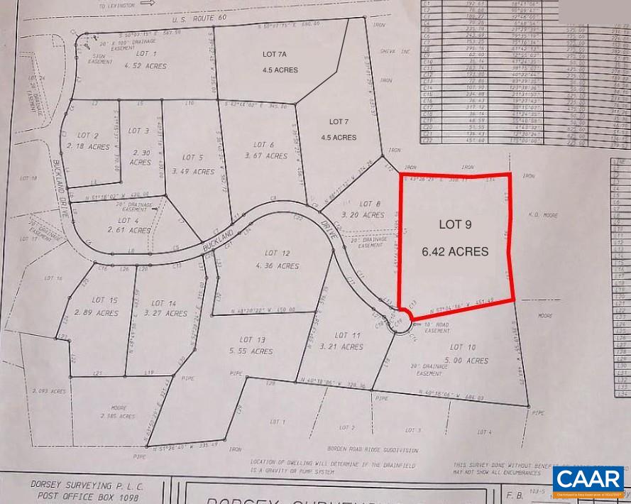 Lot 9 BUCKLAND DR, LEXINGTON, Virginia 24450, ,Land,Lot 9 BUCKLAND DR,676708 MLS # 676708