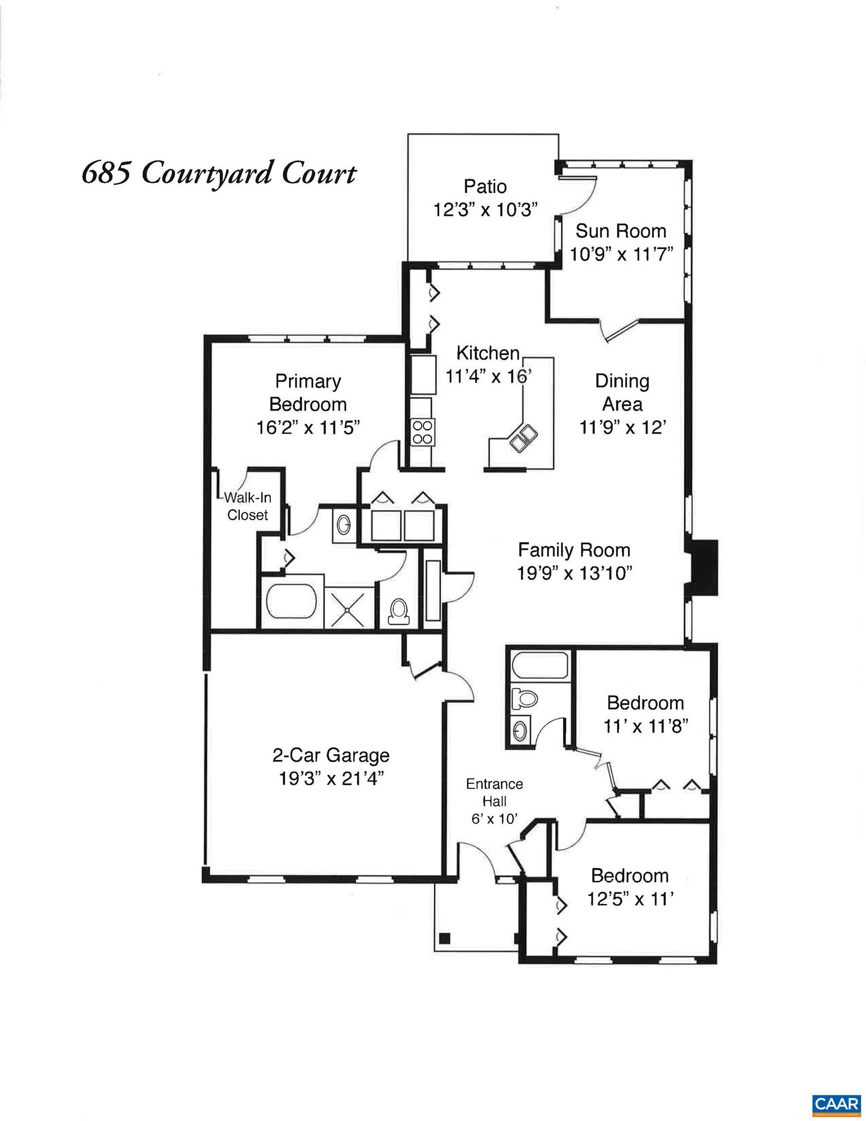 685 COURTYARD CT, CHARLOTTESVILLE, Virginia 22903, 3 Bedrooms Bedrooms, ,2 BathroomsBathrooms,Residential,685 COURTYARD CT,676693 MLS # 676693