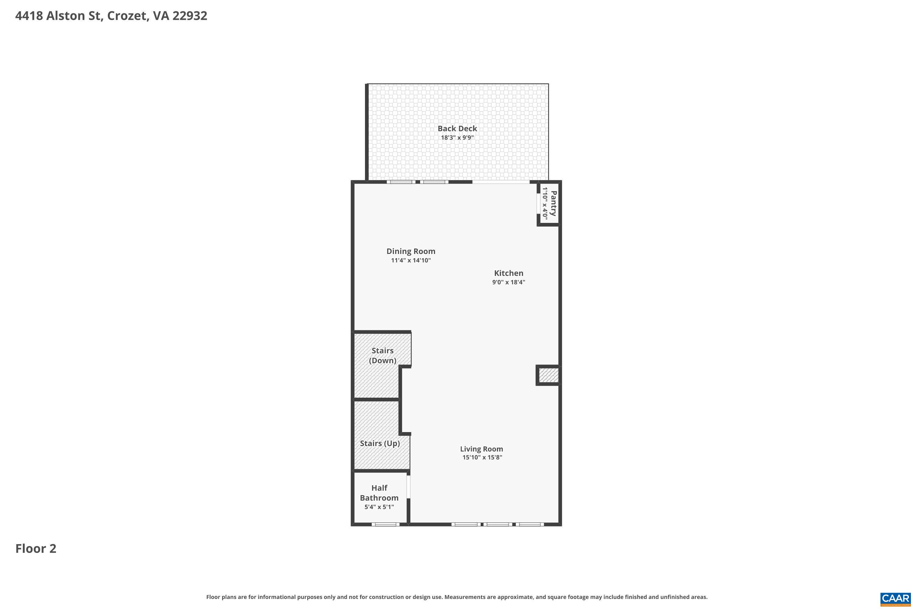 4418 ALSTON ST, CROZET, Virginia 22932, 3 Bedrooms Bedrooms, ,3 BathroomsBathrooms,Residential,Monroe with Rooftop Terrace,4418 ALSTON ST,676633 MLS # 676633