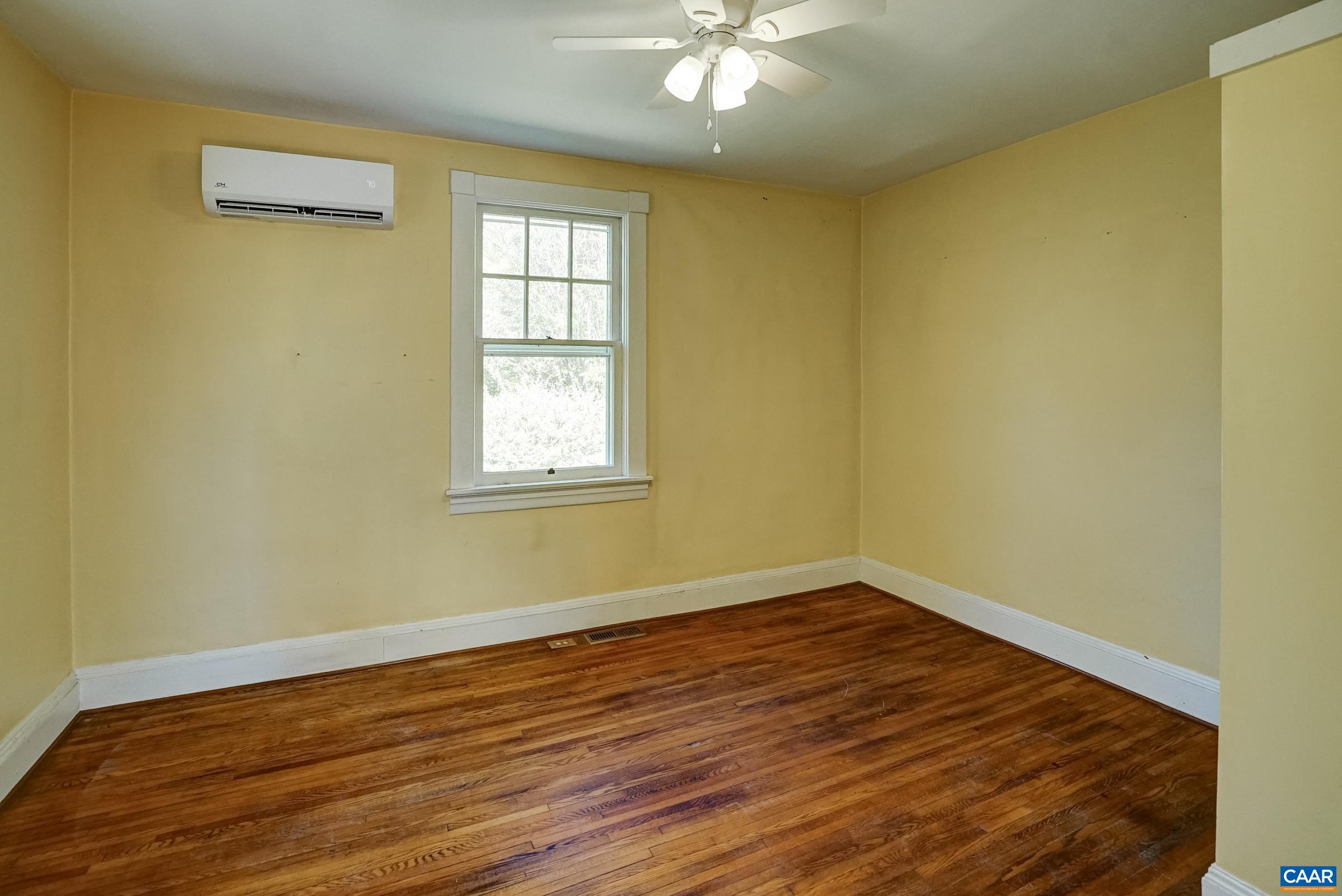 Bedroom with new (2026) Mini Split for heating and cooling!