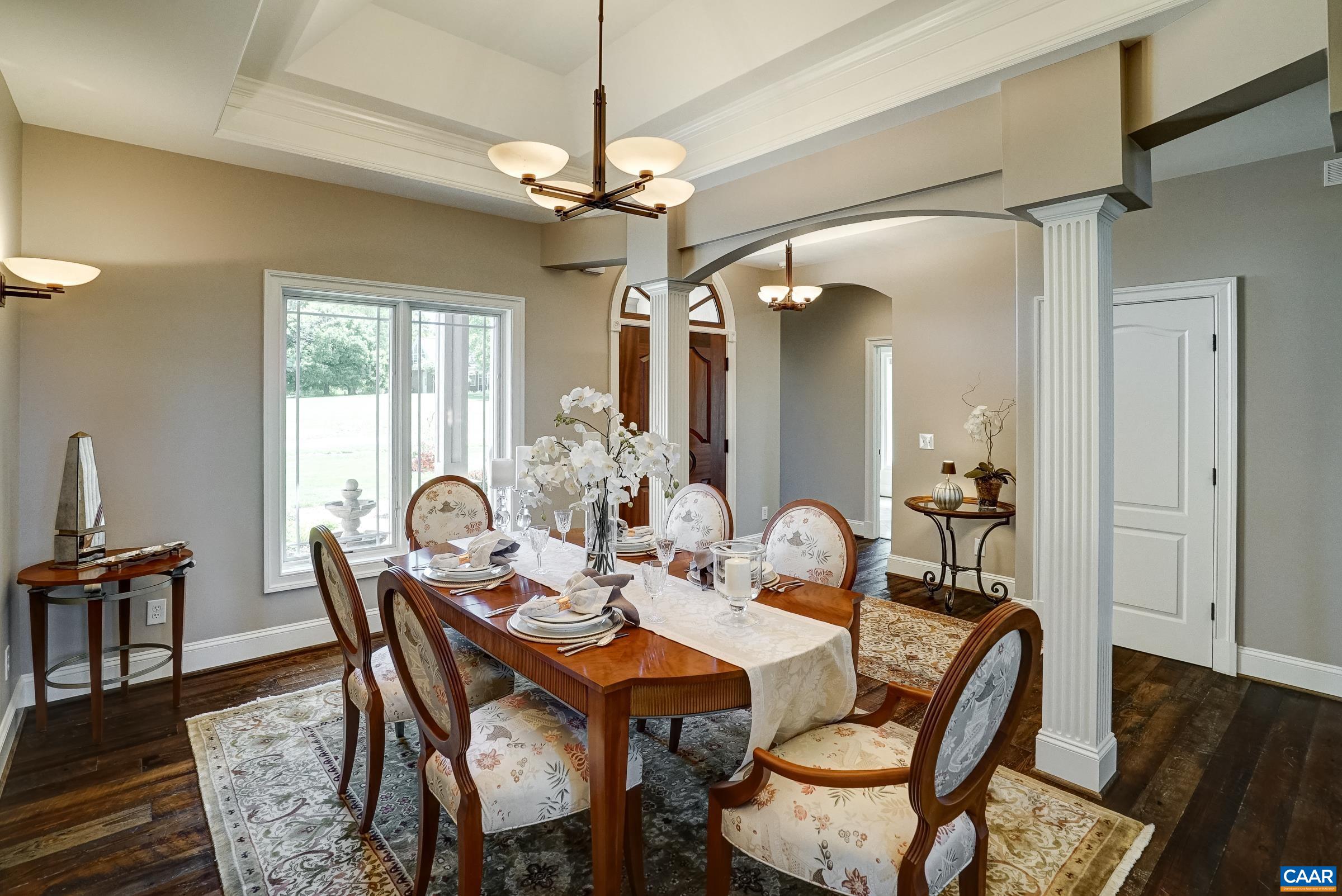 Large dining room for a holiday gathering!