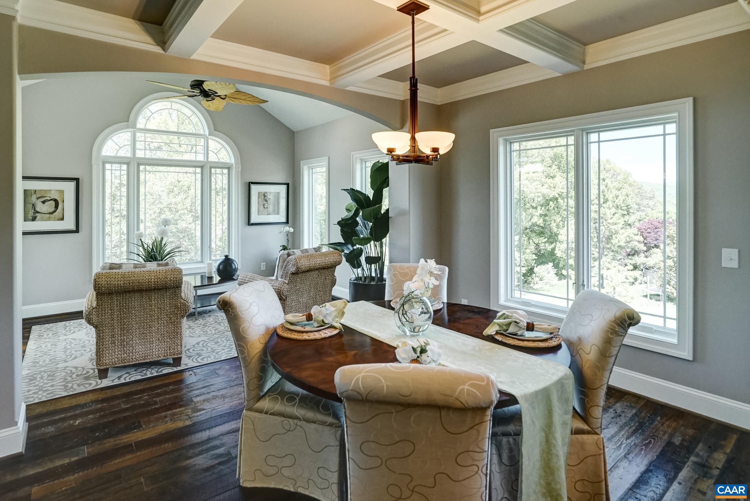 Breakfast nook for casual dining.