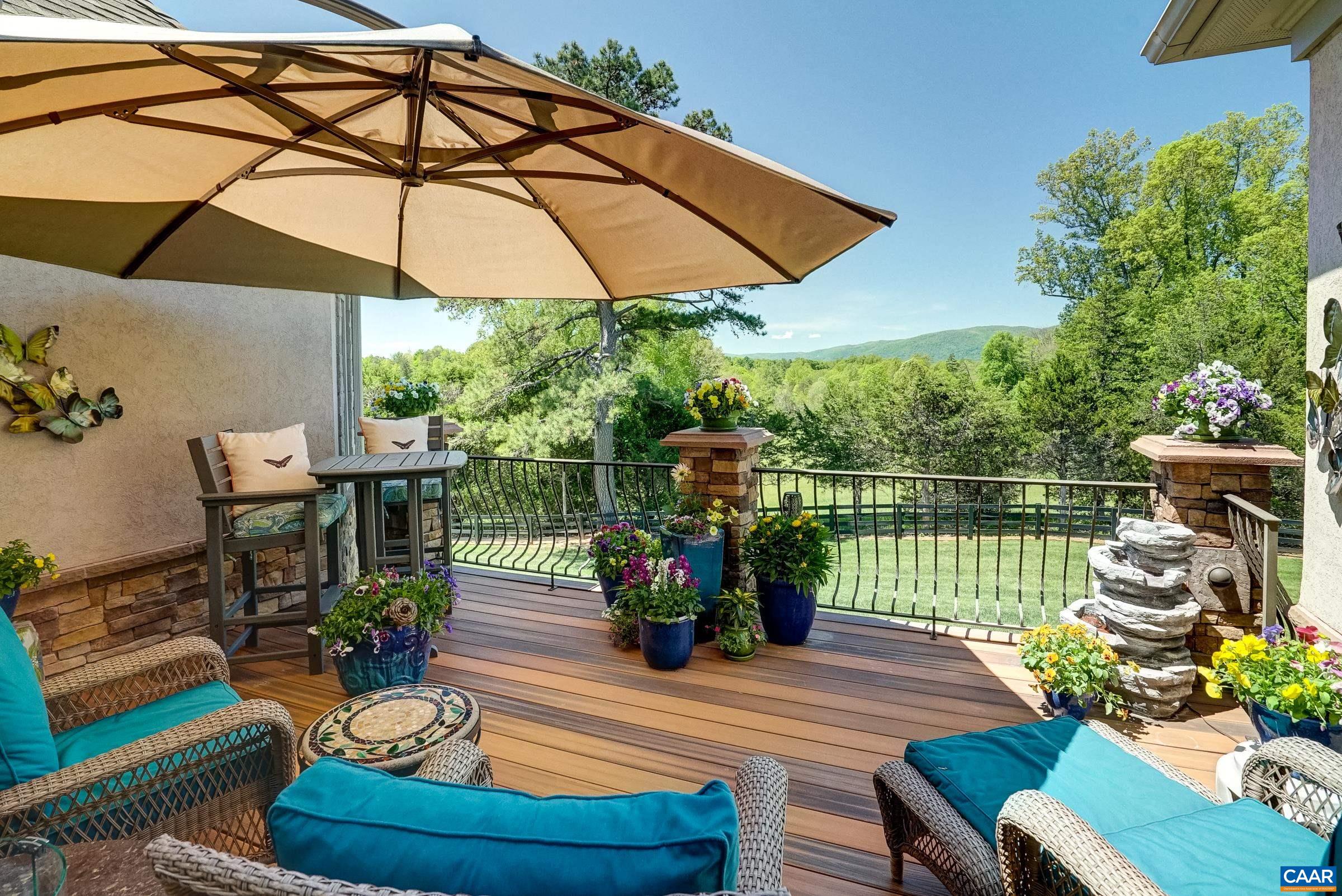 Watch the sun set while relaxing at the end of a long day.