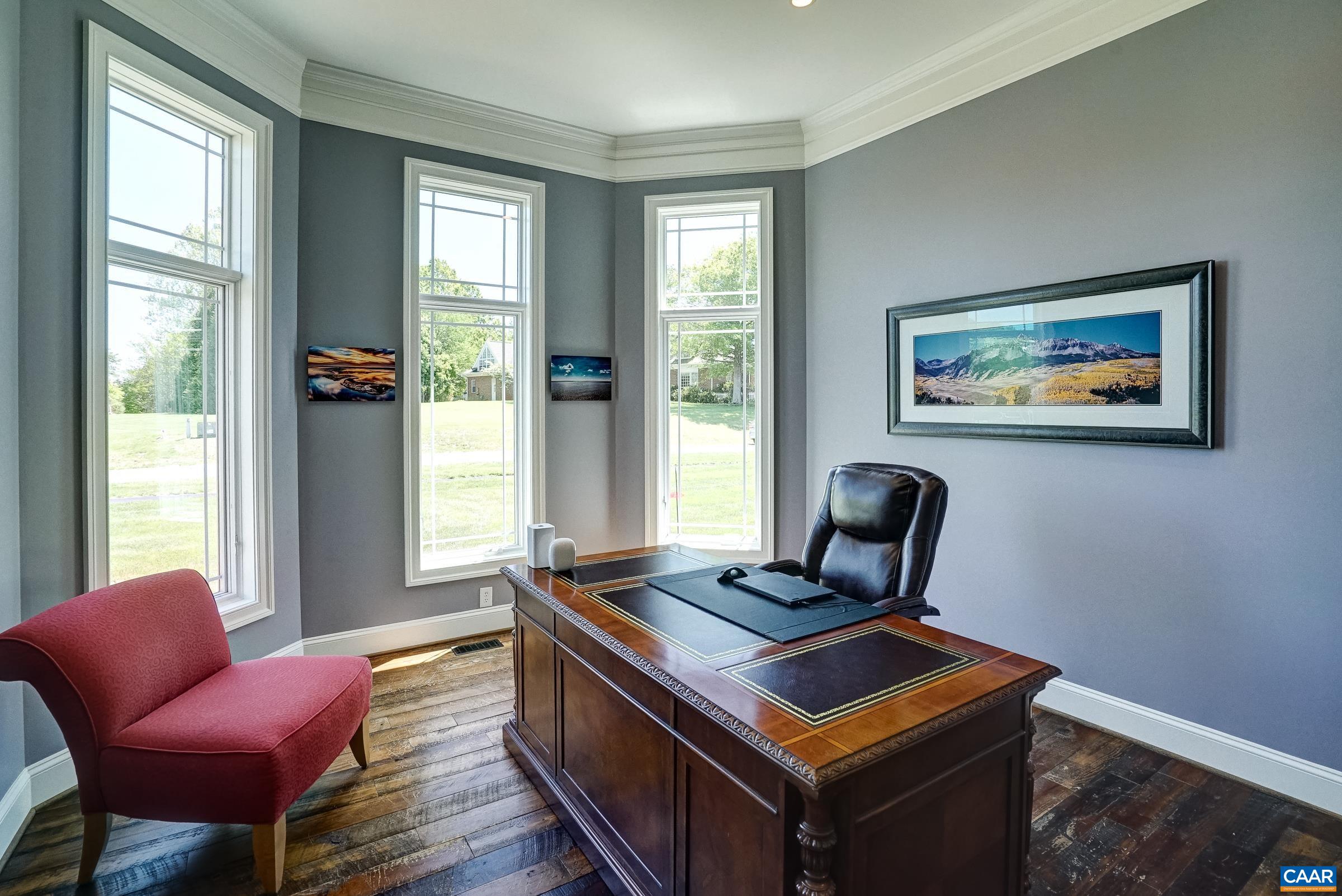 Currently a home office, this could also be a third main level bedroom.