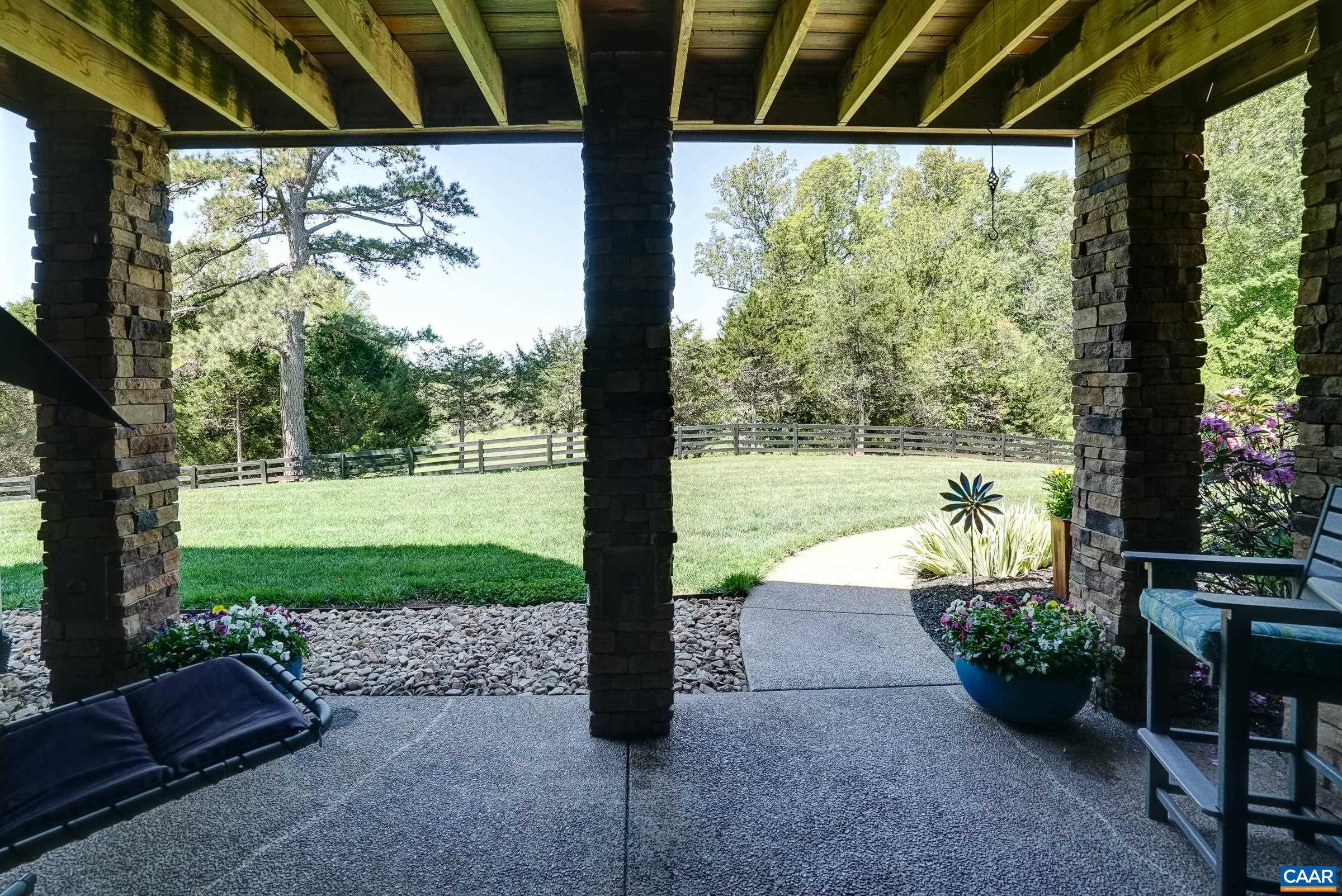 Back yard features invisible fencing and flat space to run and play!