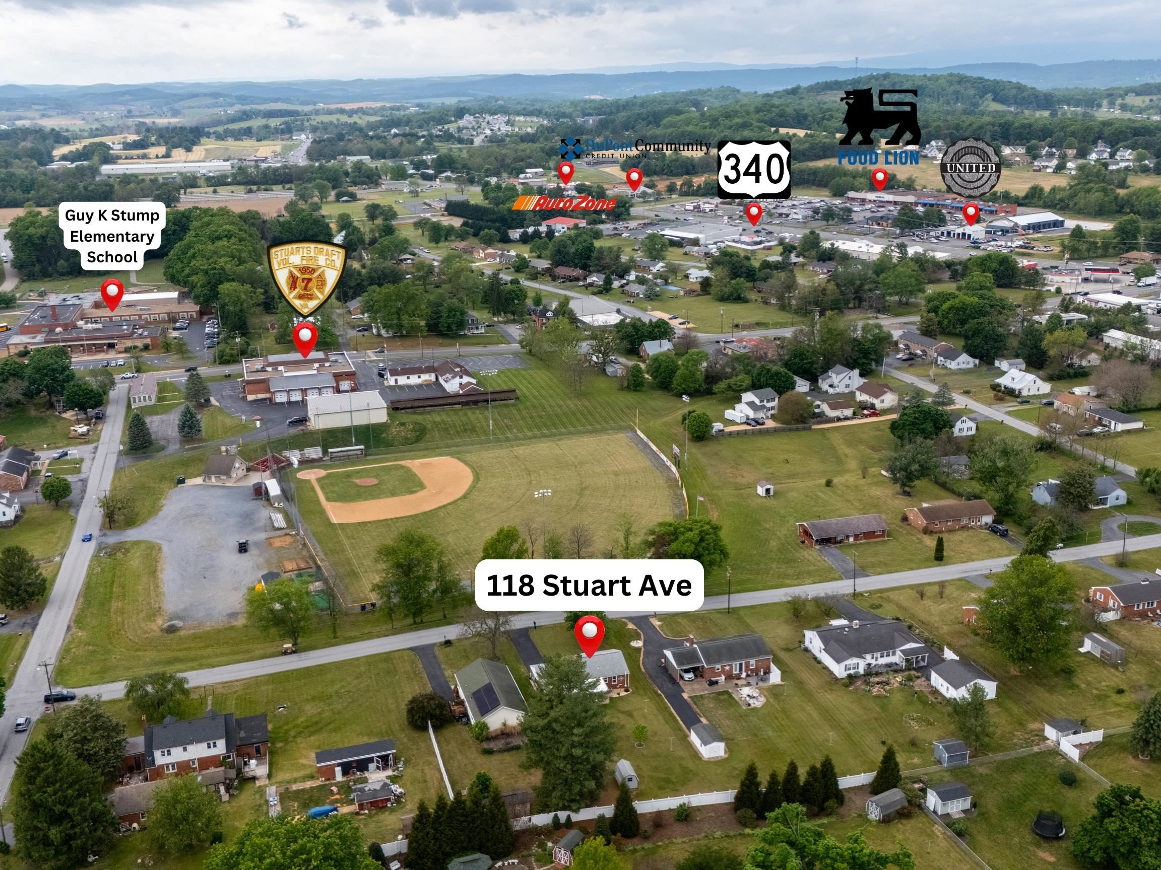 118 STUART AVE, STUARTS DRAFT, Virginia 24477, 2 Bedrooms Bedrooms, ,1 BathroomBathrooms,Residential,118 STUART AVE,676858 MLS # 676858