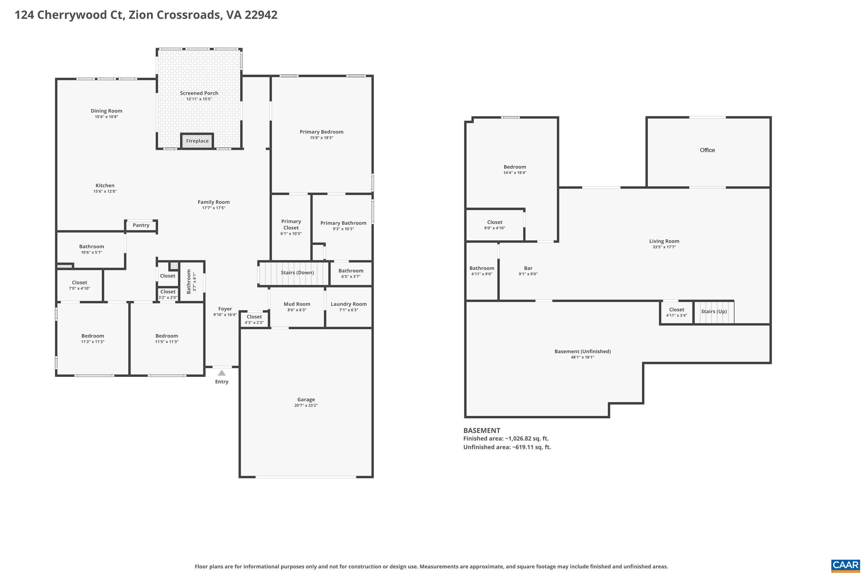 124 CHERRYWOOD CT, LOUISA, Virginia 22942, 4 Bedrooms Bedrooms, ,3 BathroomsBathrooms,Residential,124 CHERRYWOOD CT,676911 MLS # 676911
