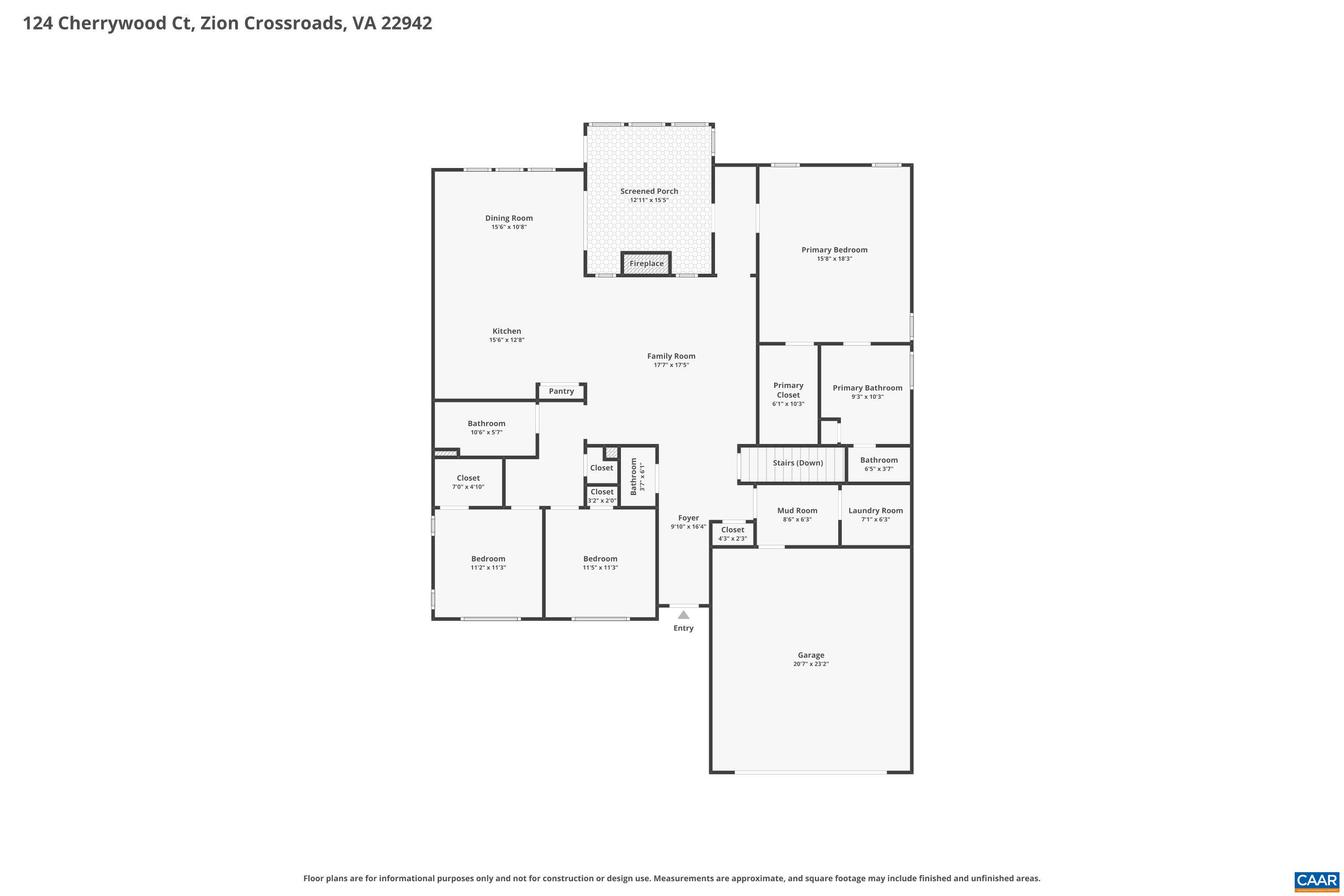 124 CHERRYWOOD CT, LOUISA, Virginia 22942, 4 Bedrooms Bedrooms, ,3 BathroomsBathrooms,Residential,124 CHERRYWOOD CT,676911 MLS # 676911
