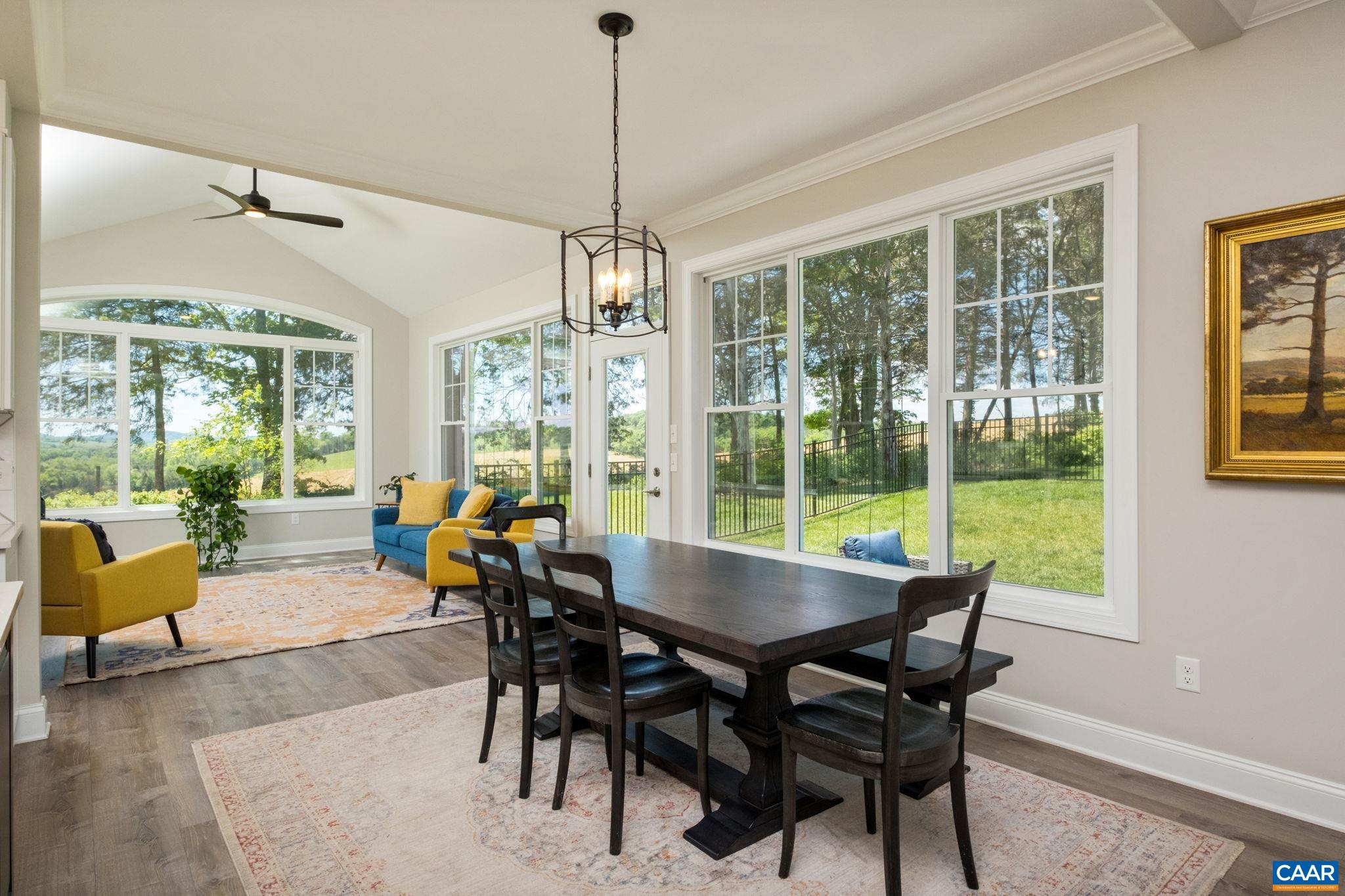 More beautiful views from the large windows that capture the beauty of the outdoors.