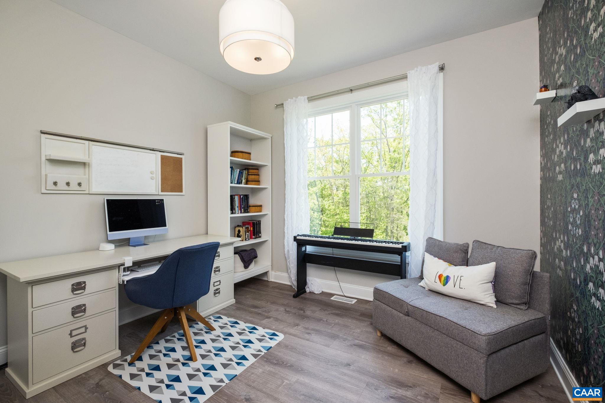 Bedroom 2 is currently used as an office.