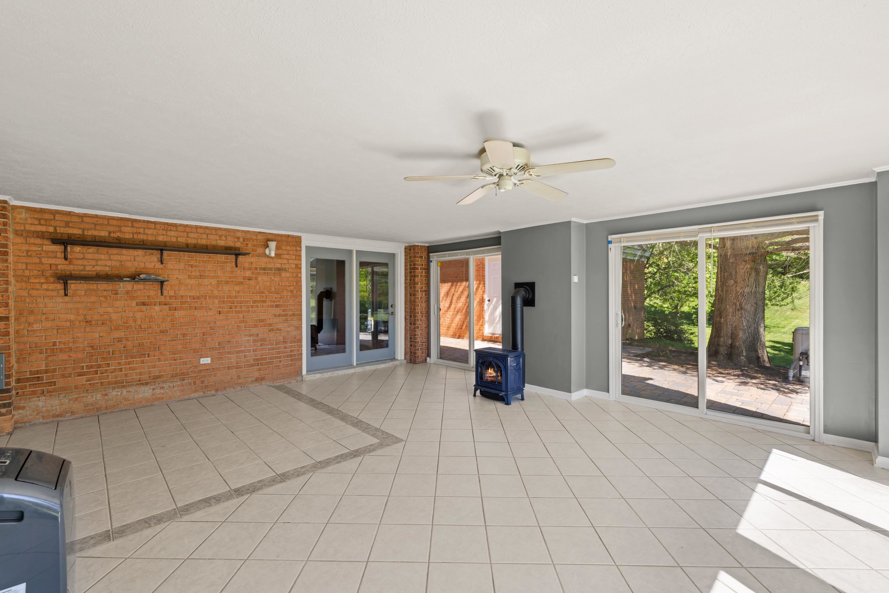Includes propane fireplace