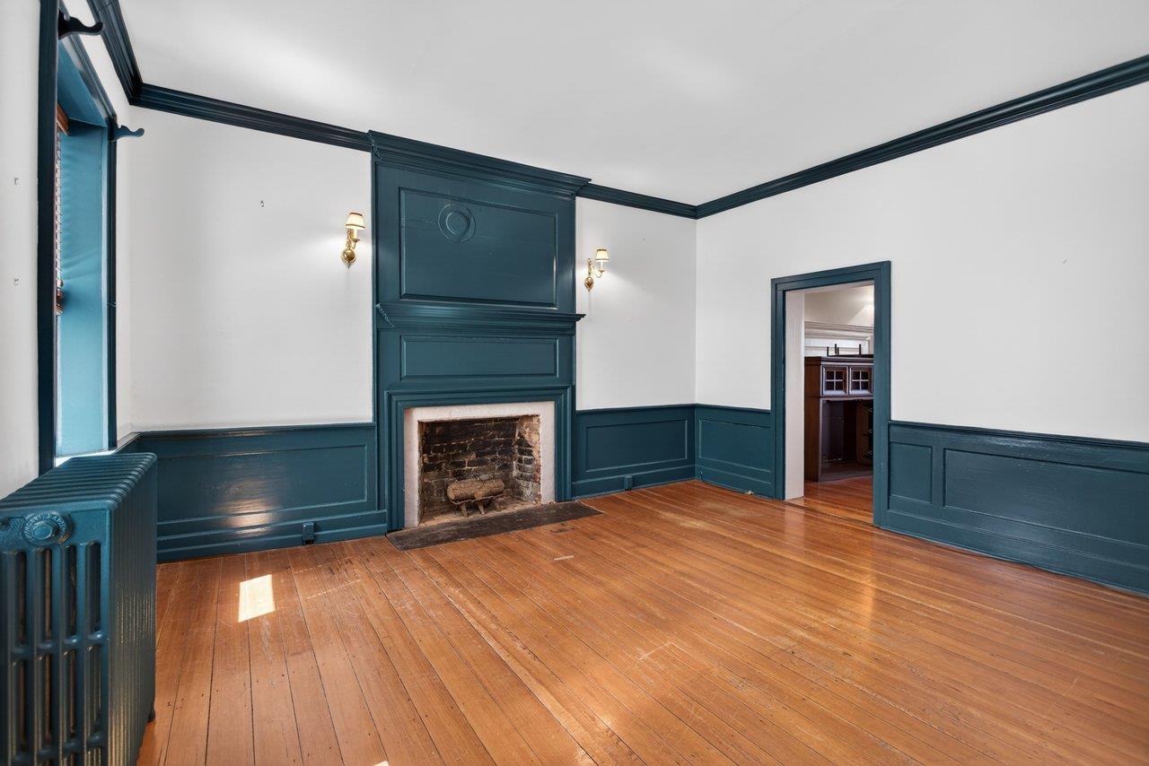 This room was used as a formal dining room, as it's proximity to the kitchen is a key factor for the use.