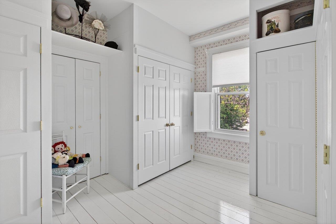 This is a beautiful dressing room with tons of storage.