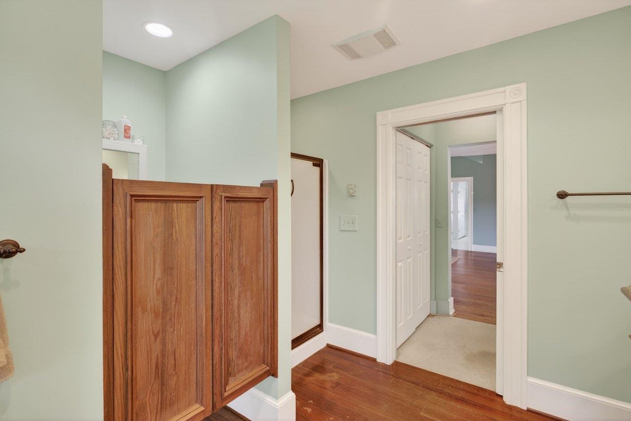 This bathroom has both a soaking jetted tub and a walk in shower.