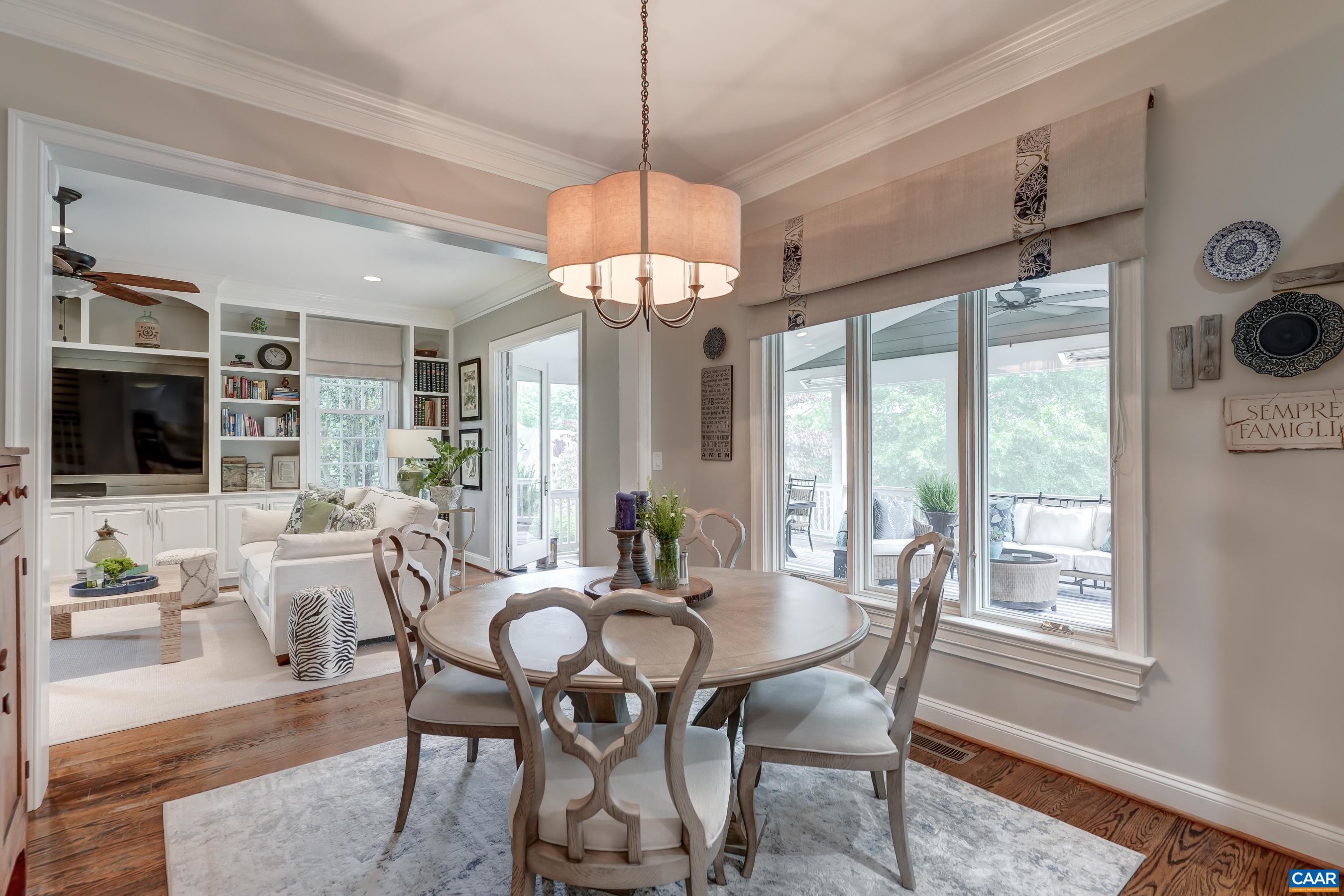 Light-filled breakfast nook.
