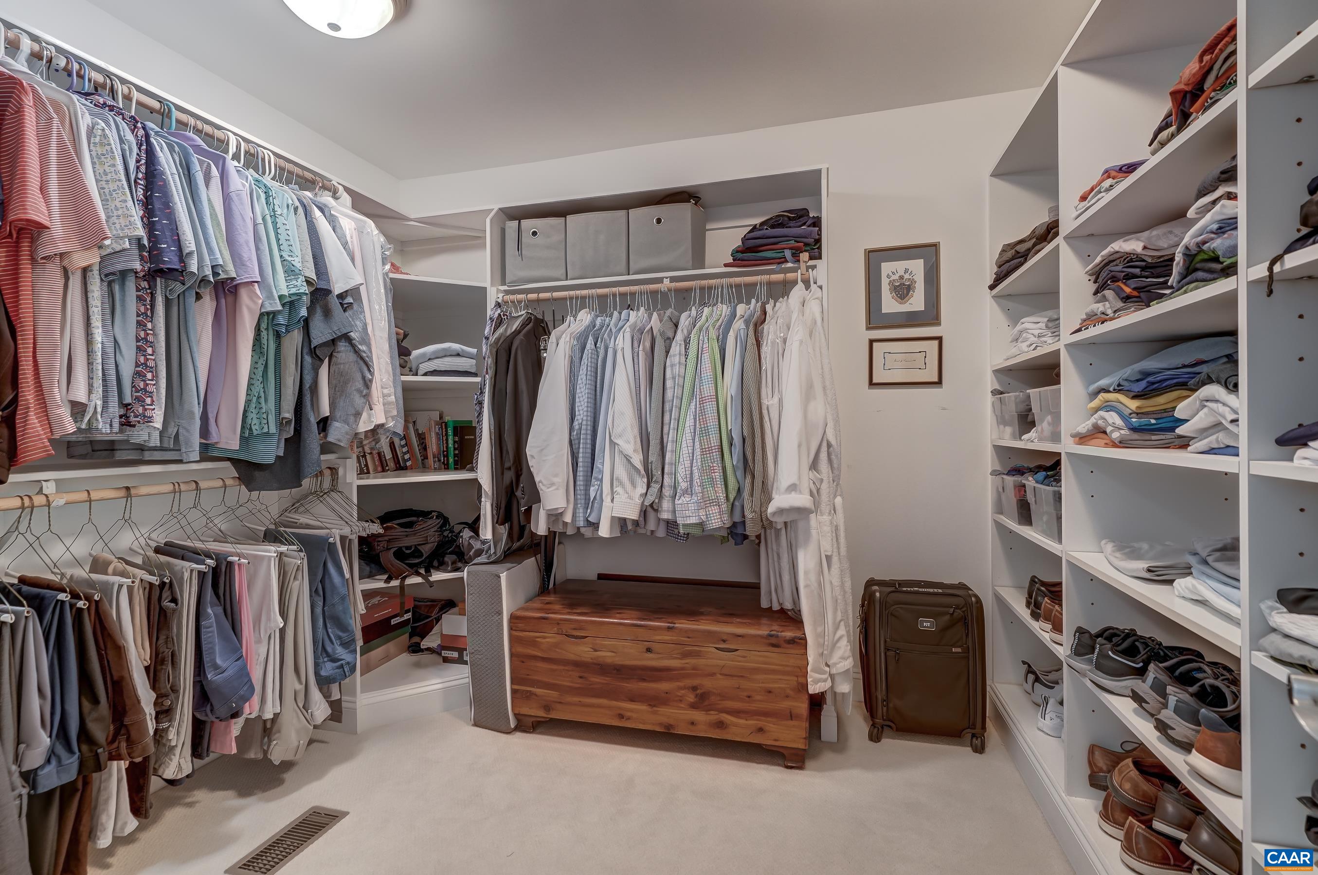 Two custom closets!