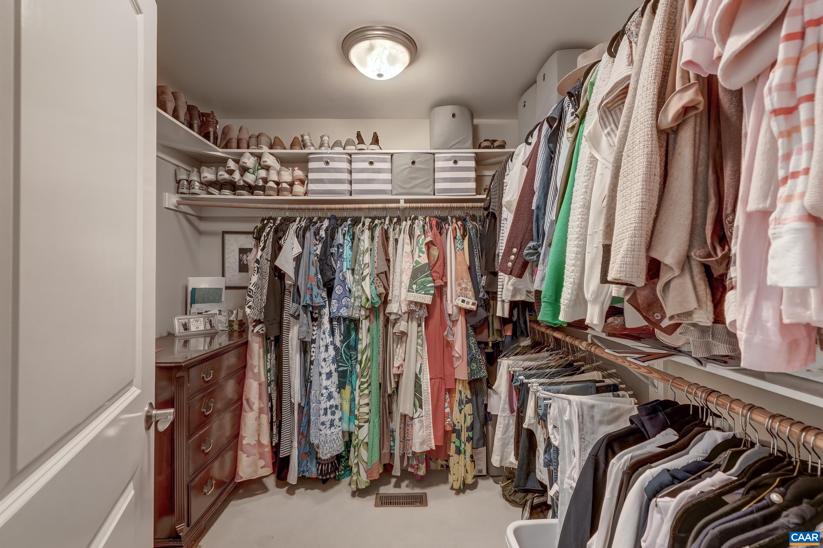 Two custom closets!