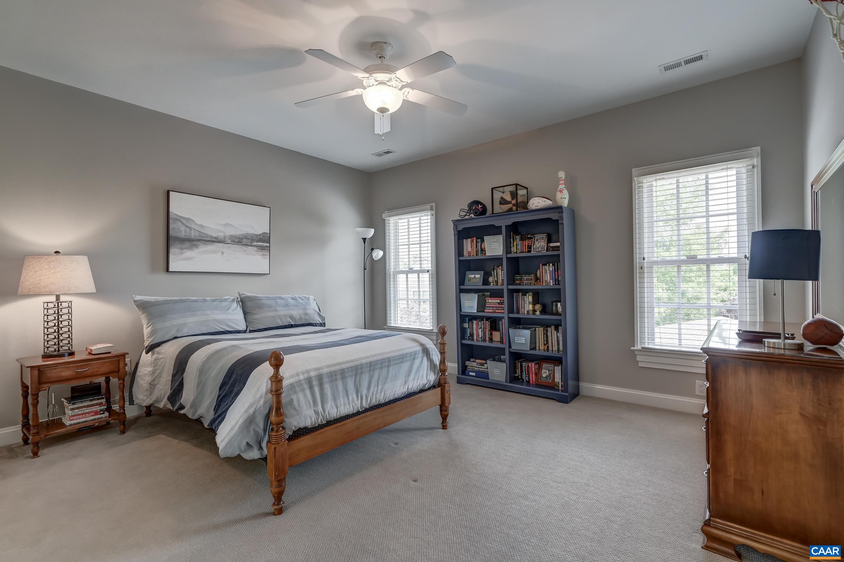 Bedroom 3 with large walk-in closet.