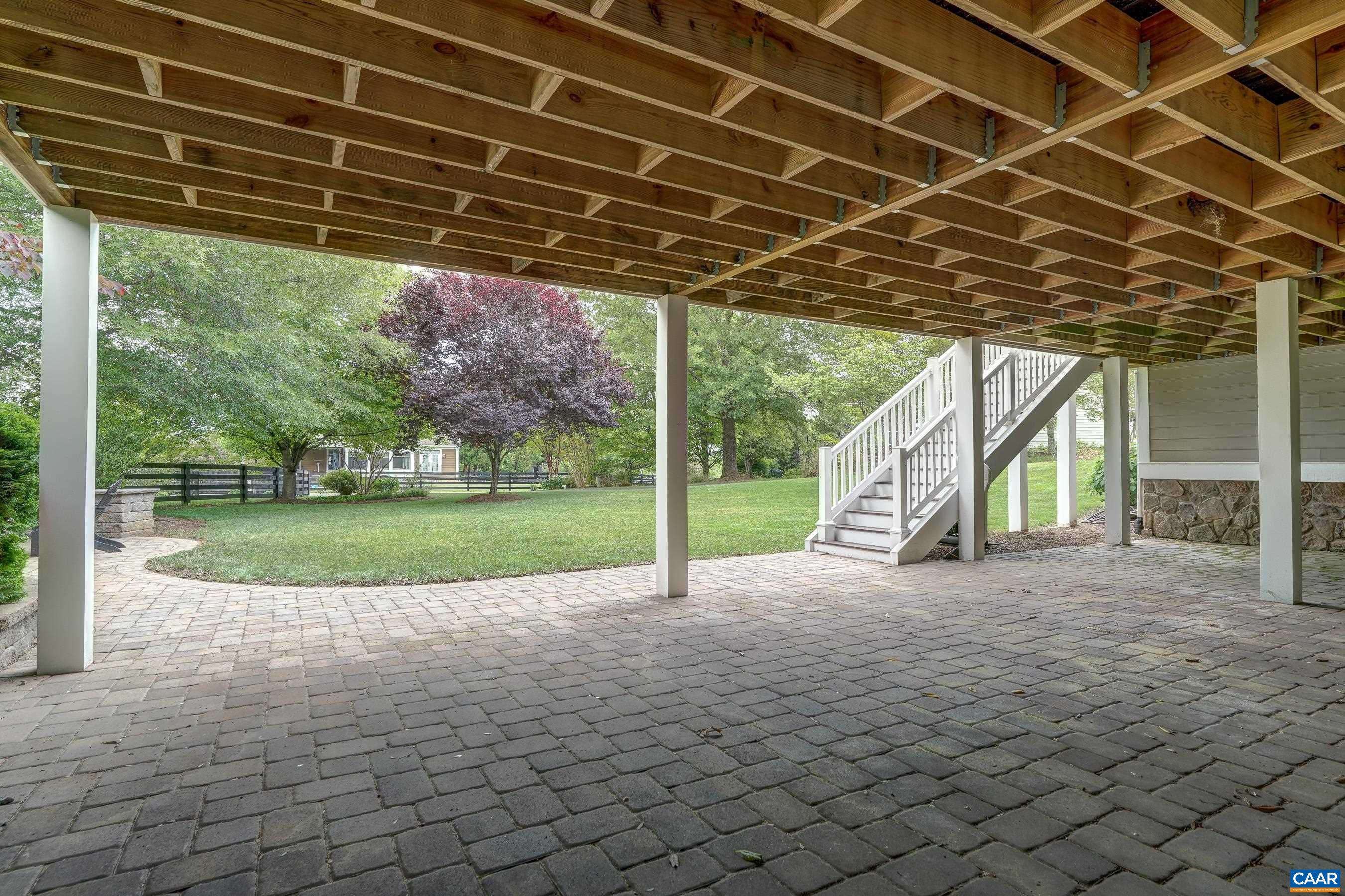 Huge covered patio on terrace level