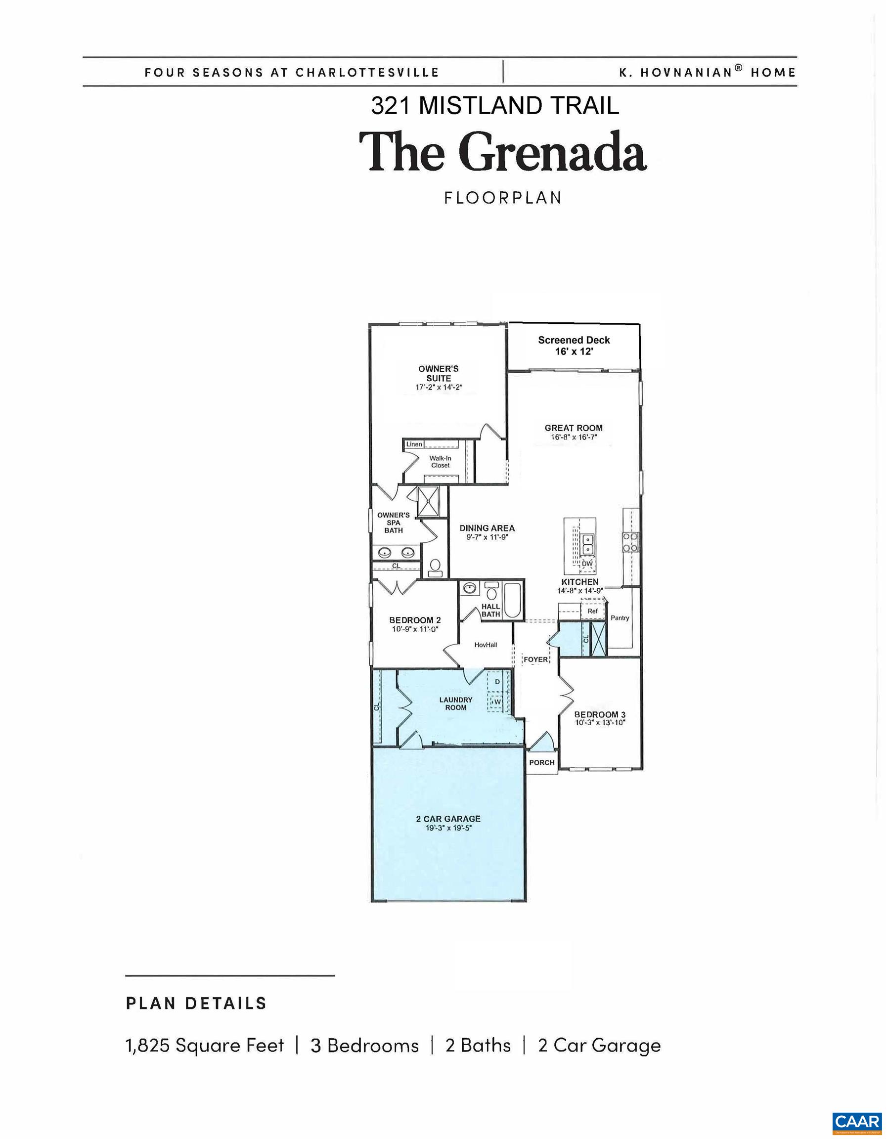 321 MISTLAND TRL, RUCKERSVILLE, Virginia 22968, 3 Bedrooms Bedrooms, ,2 BathroomsBathrooms,Residential,Grenada,321 MISTLAND TRL,677236 MLS # 677236