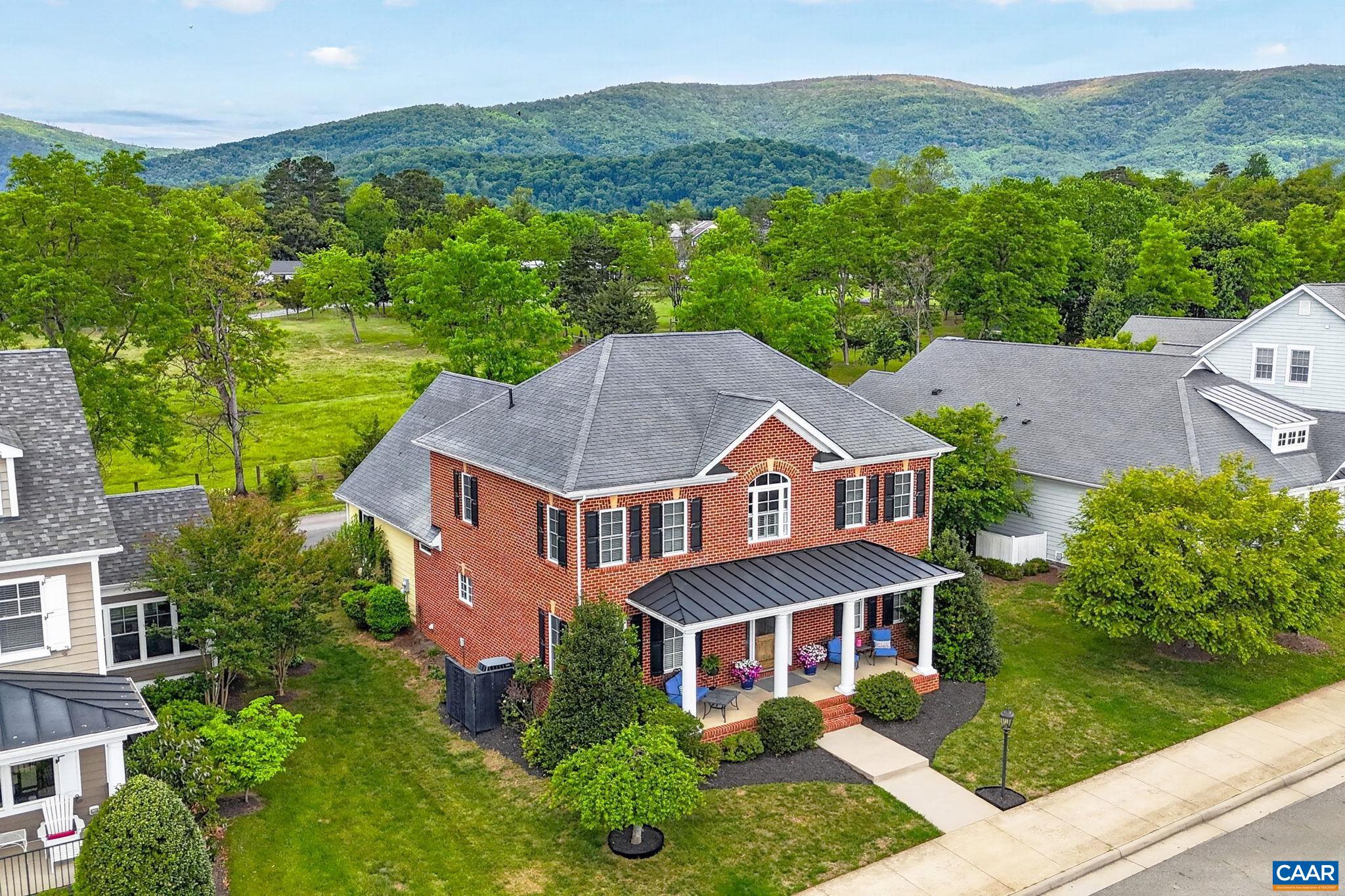Home with mountain views.