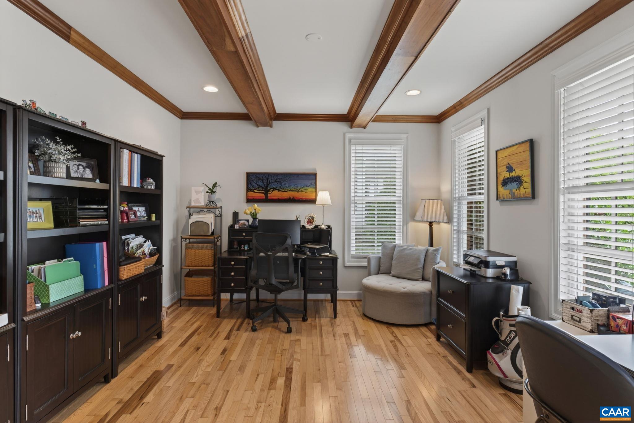 Home office off front foyer.