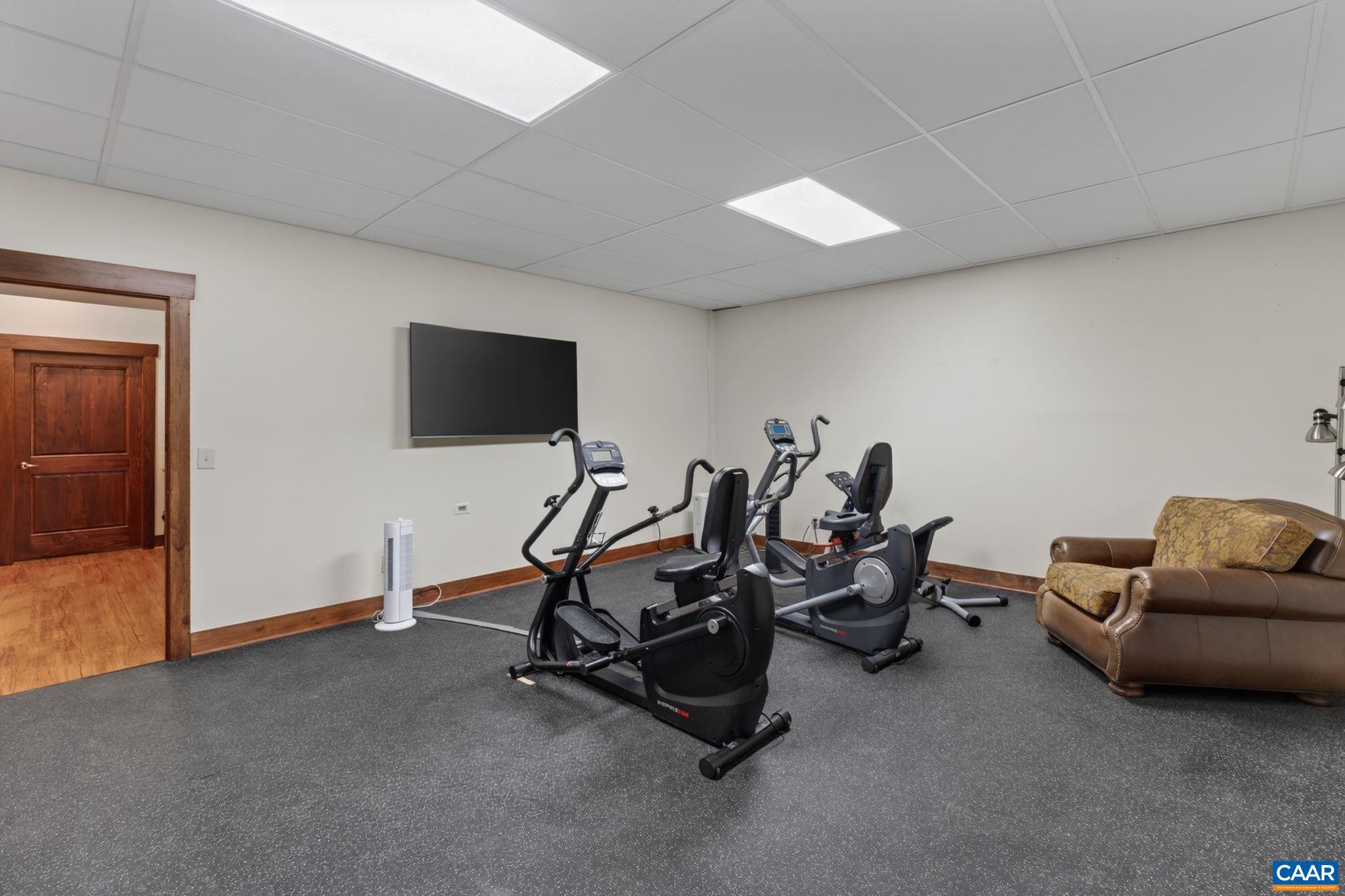 Terrace level exercise room. Terrace level exercise room.