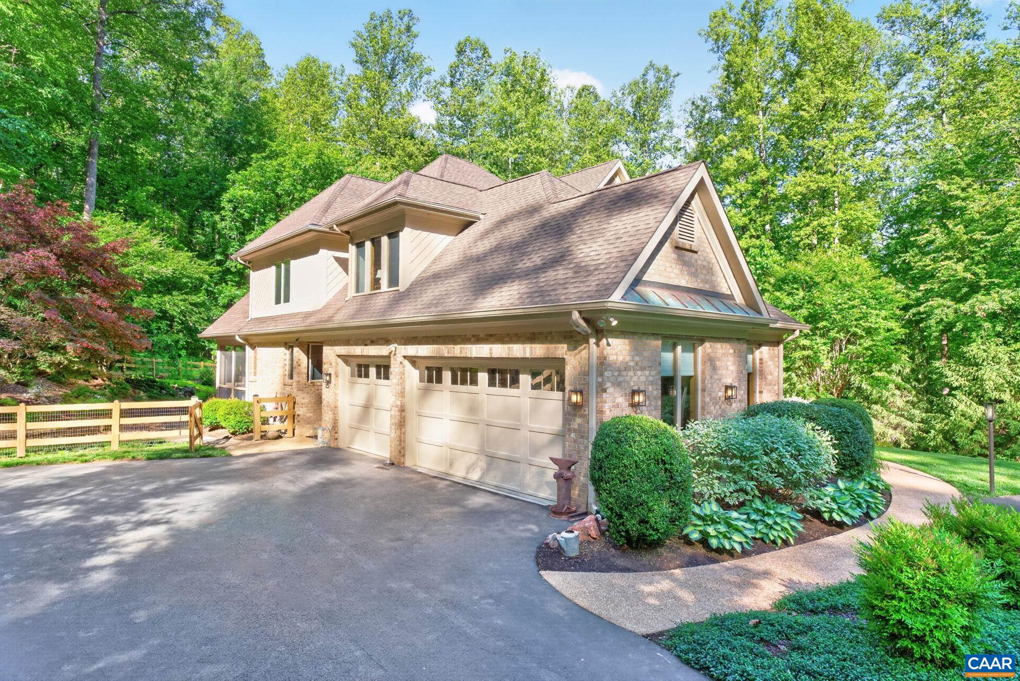 Large three car garage. Large three car garage.