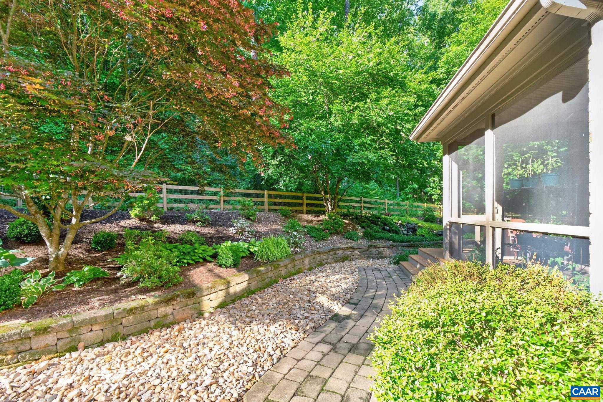 Path to the backyard. Path to the backyard.