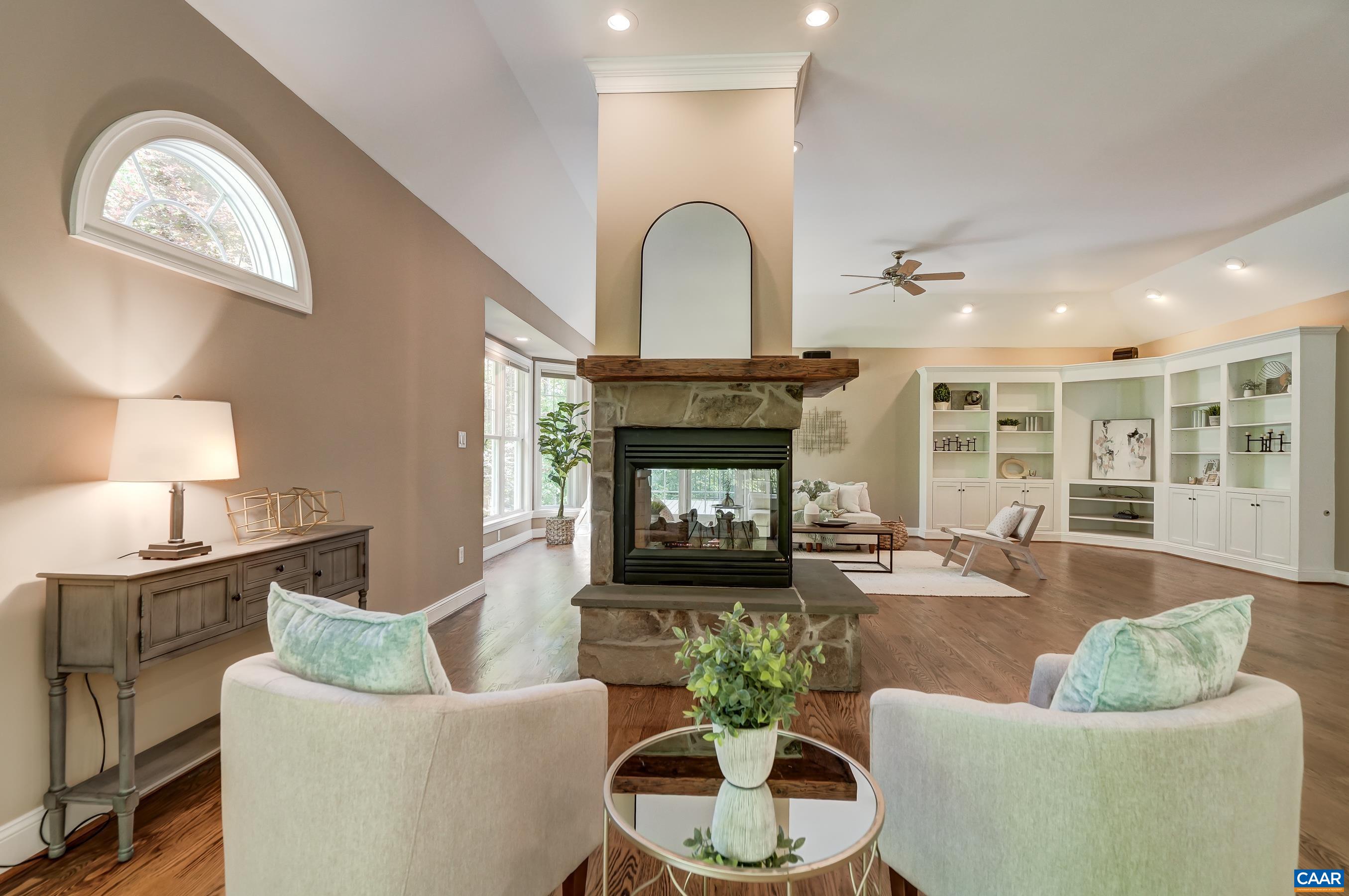 Beautiful arched windows at front and rear!