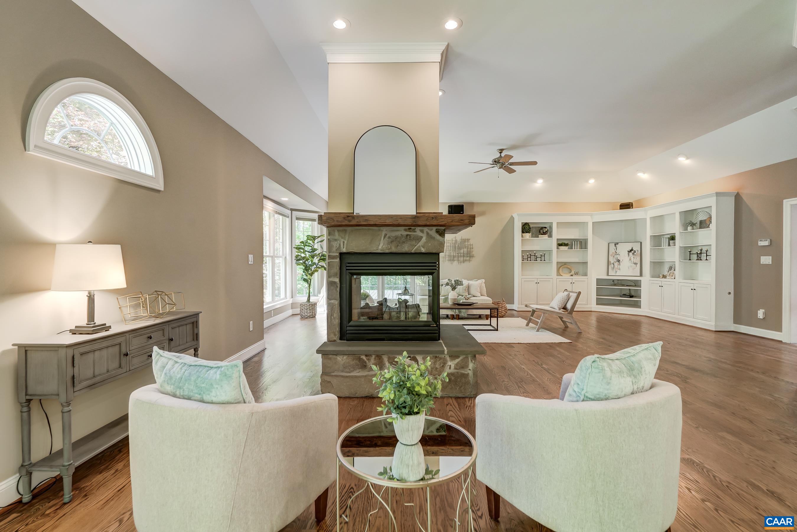 Open floor plan is great for entertaining.