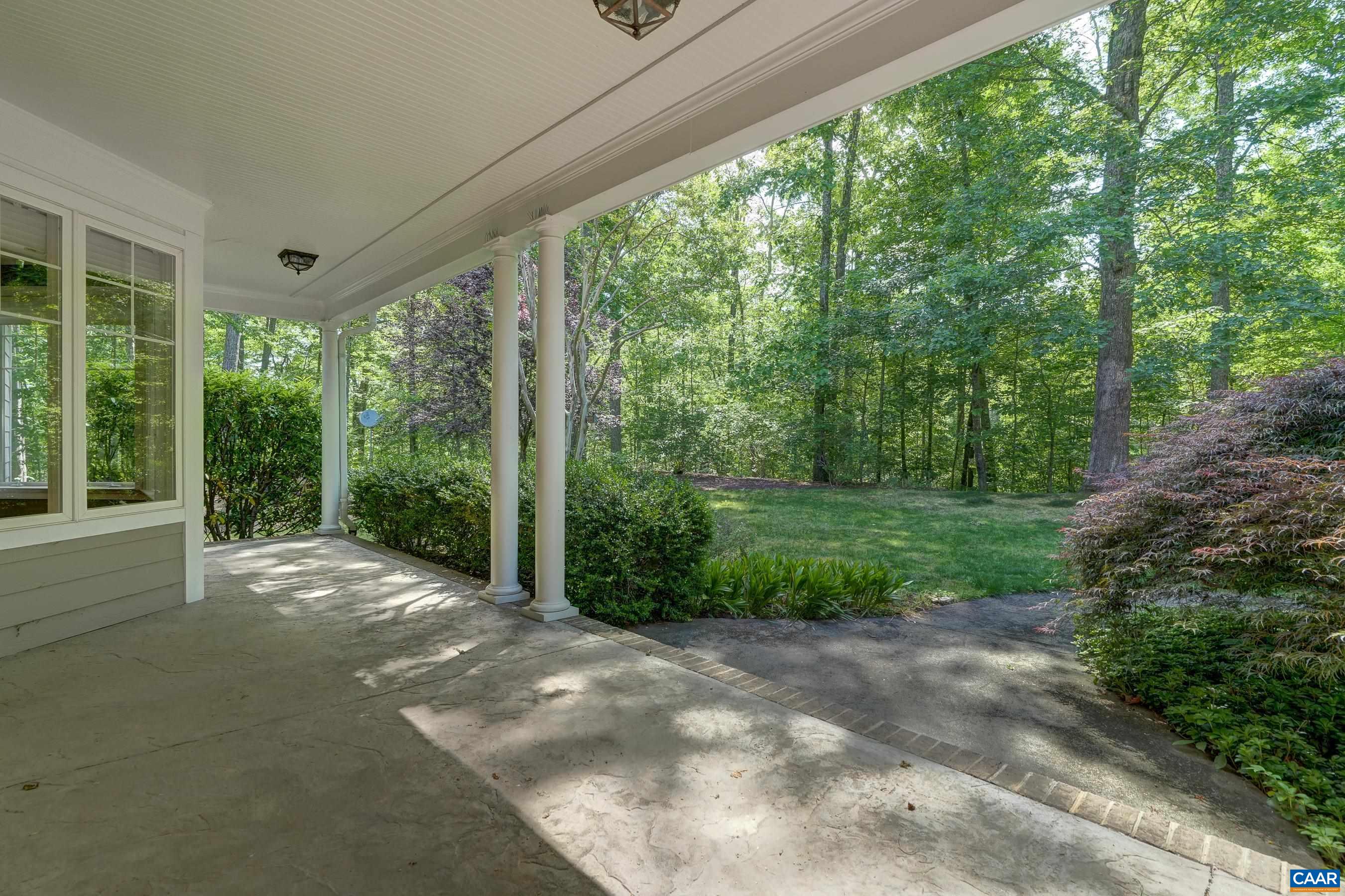 Sit on the porch swing and listen to the rushing creek.